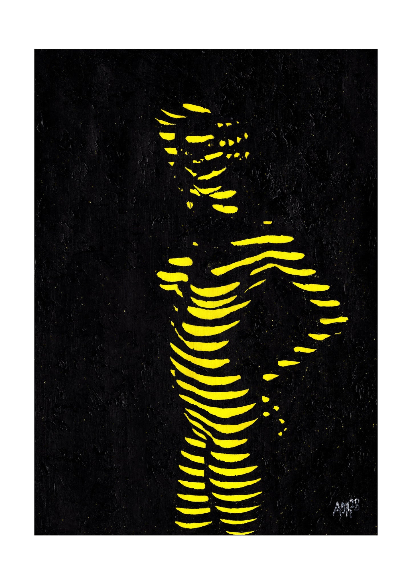 Neon Nude (Yellow) Signed Print (various sizes)