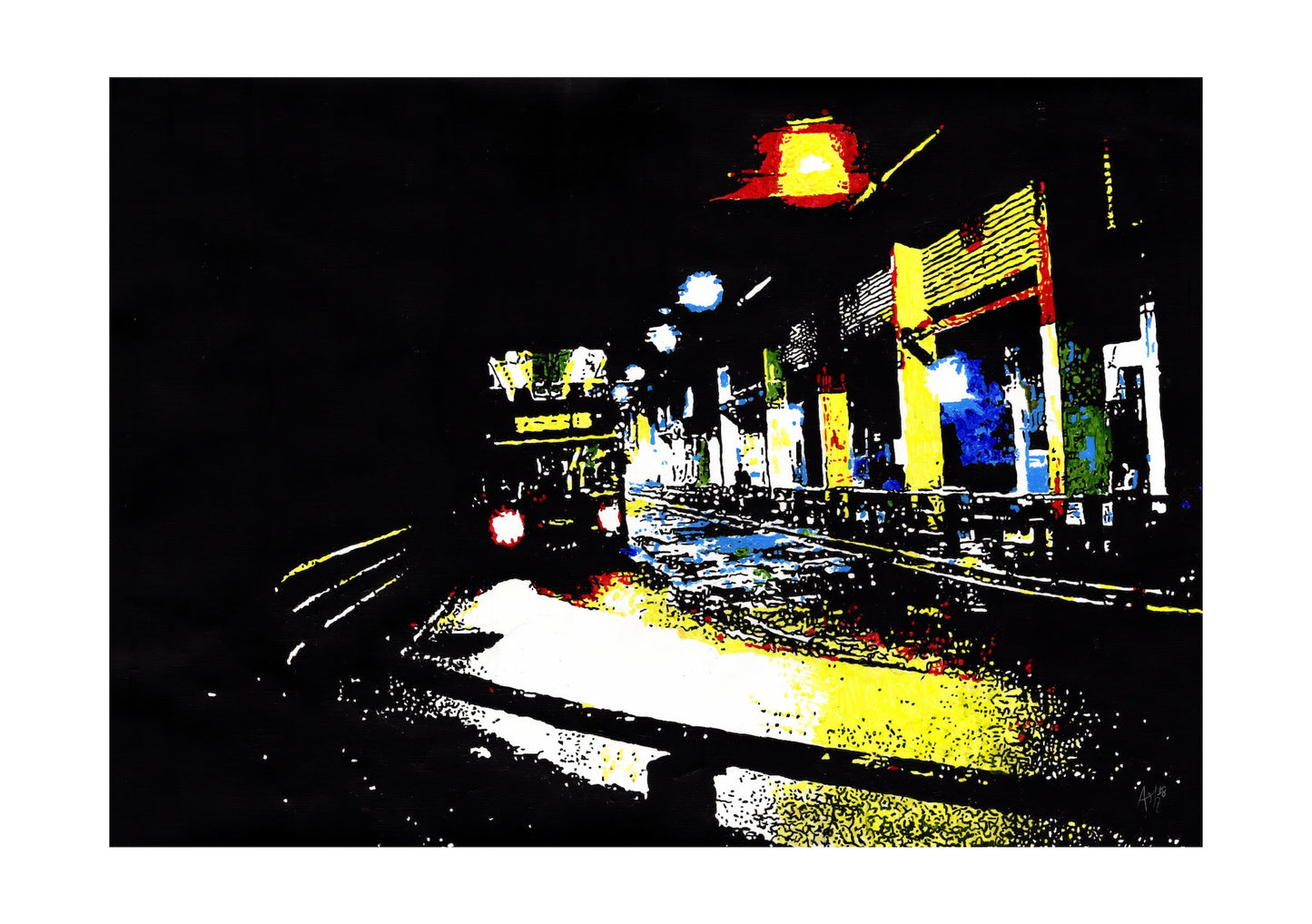 Chatham Bus Station Signed Print (various sizes)