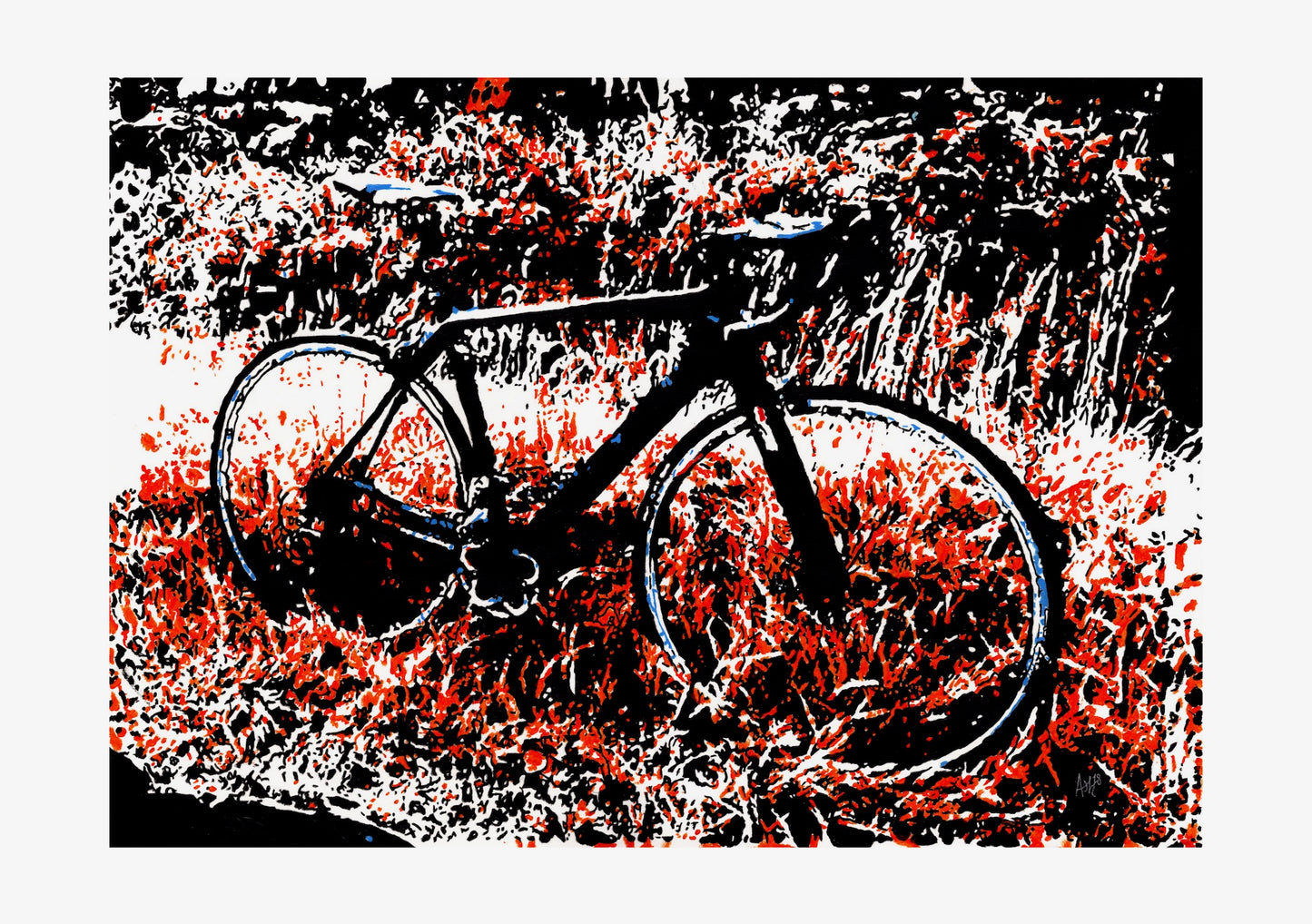 Racing Bike Signed Print
