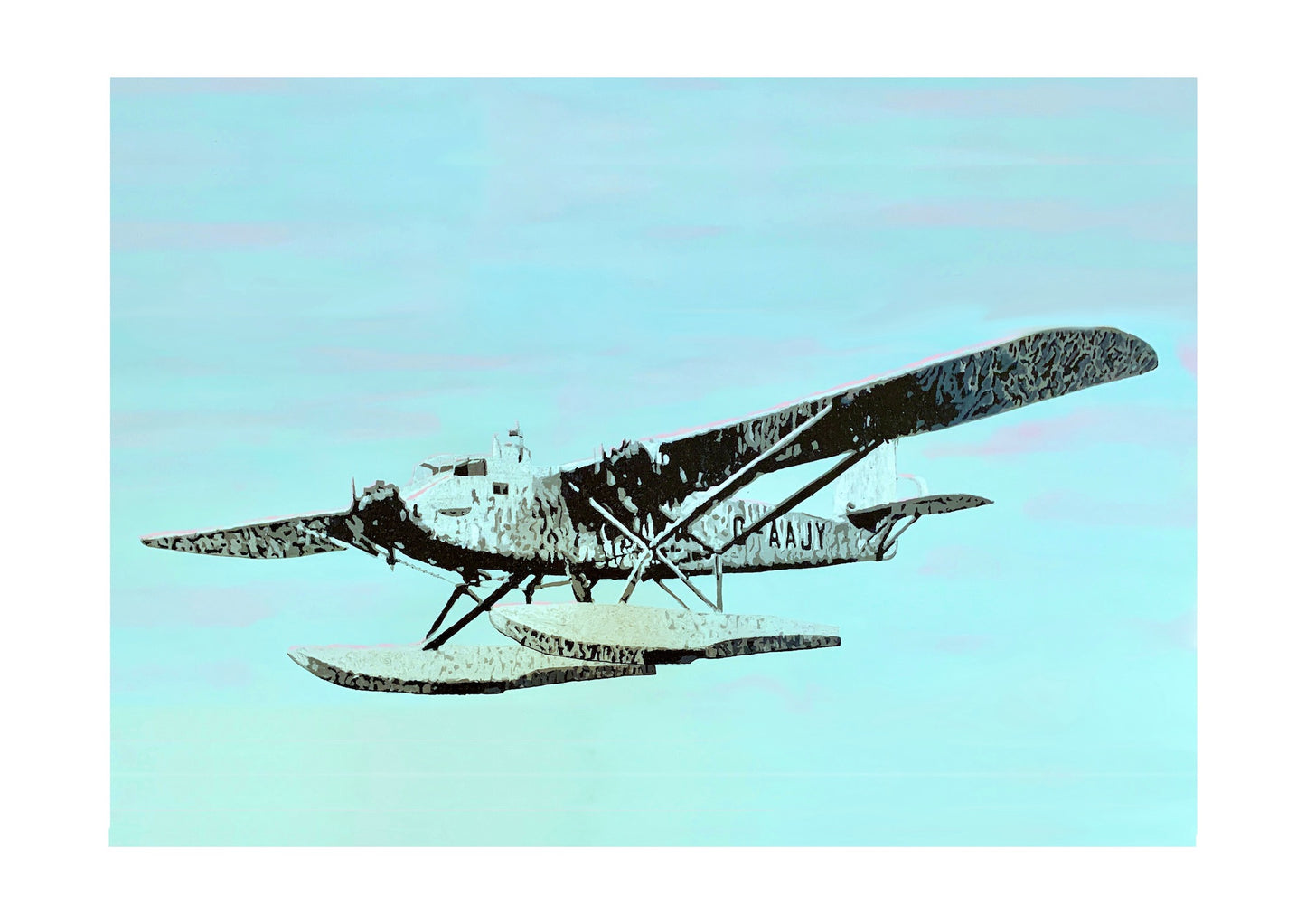 Short Brothers Valetta Sea Plane Signed Print