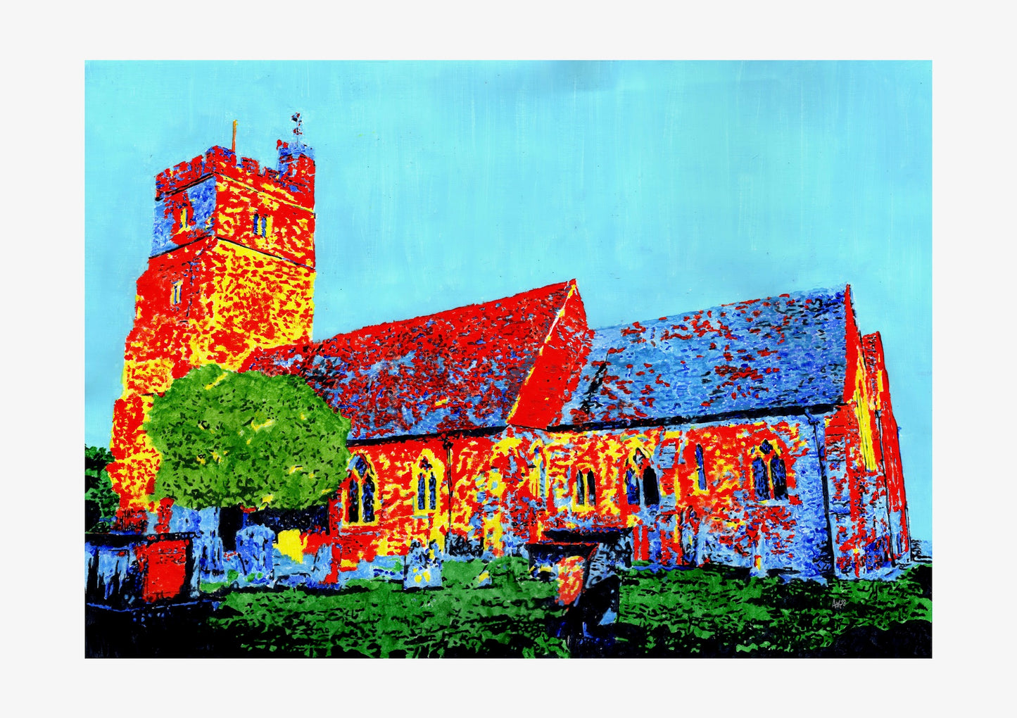 St. Margarets Church Rainham Signed Print