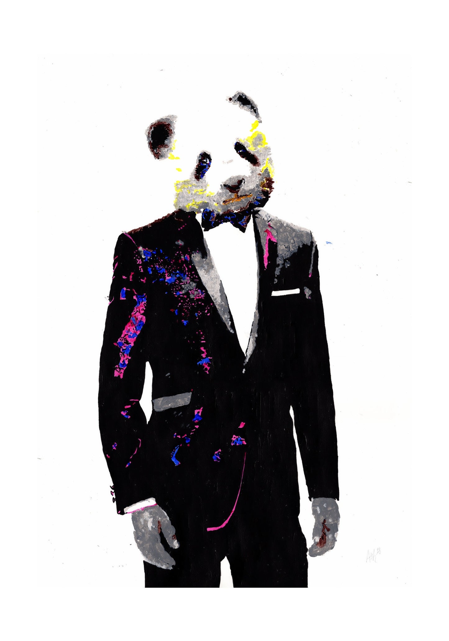 Panda DJ Signed Print