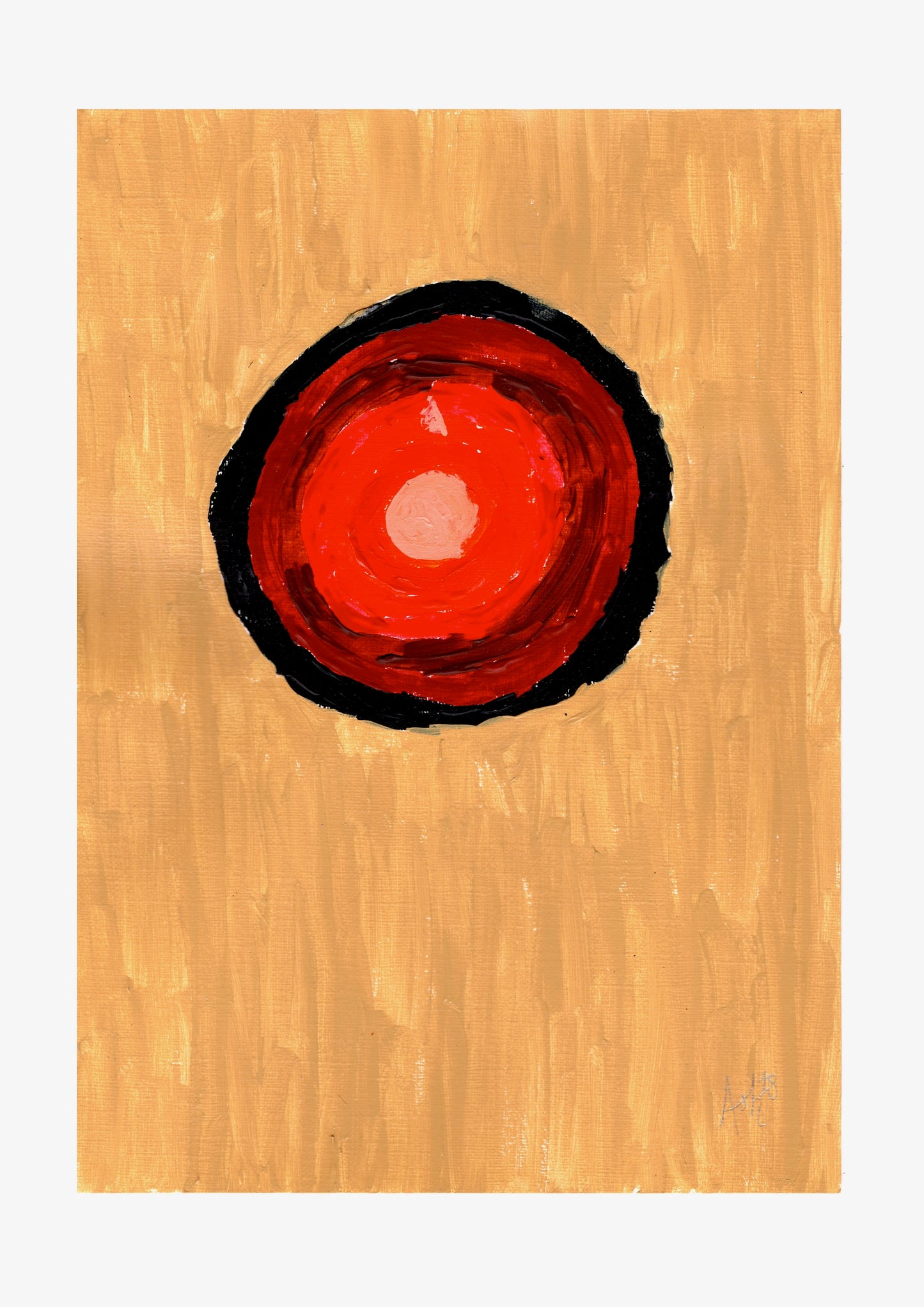 Abstract Circles II Signed Print