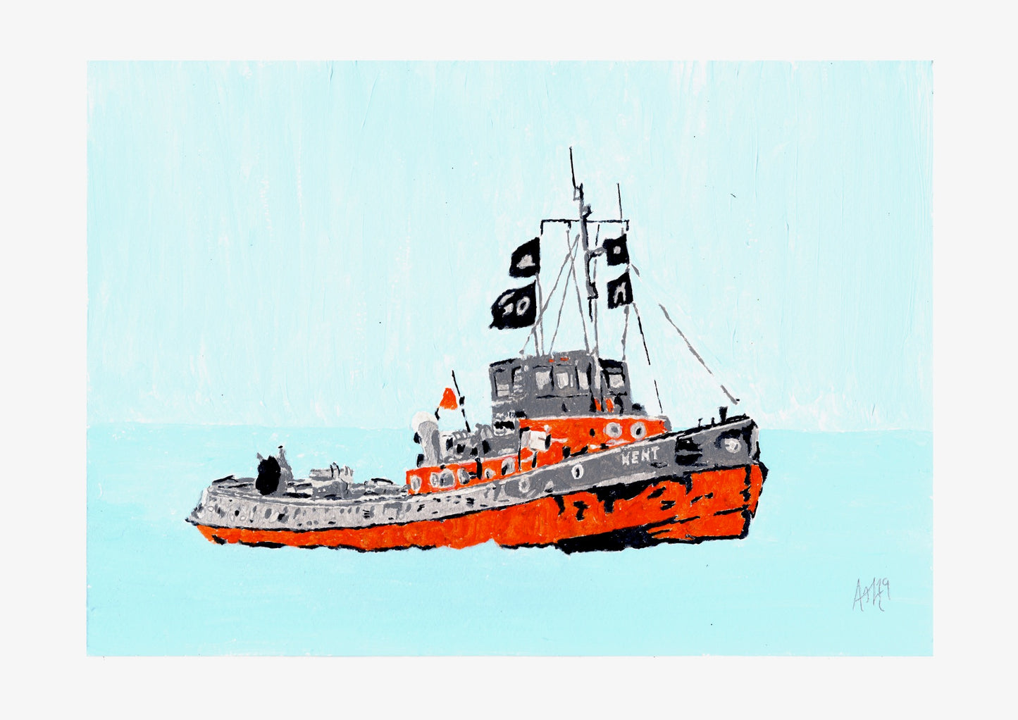 MT Tug Boat Kent Signed Print (various sizes)
