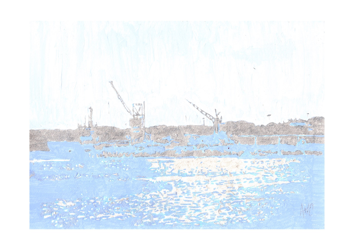 Chatham Docks Signed Print