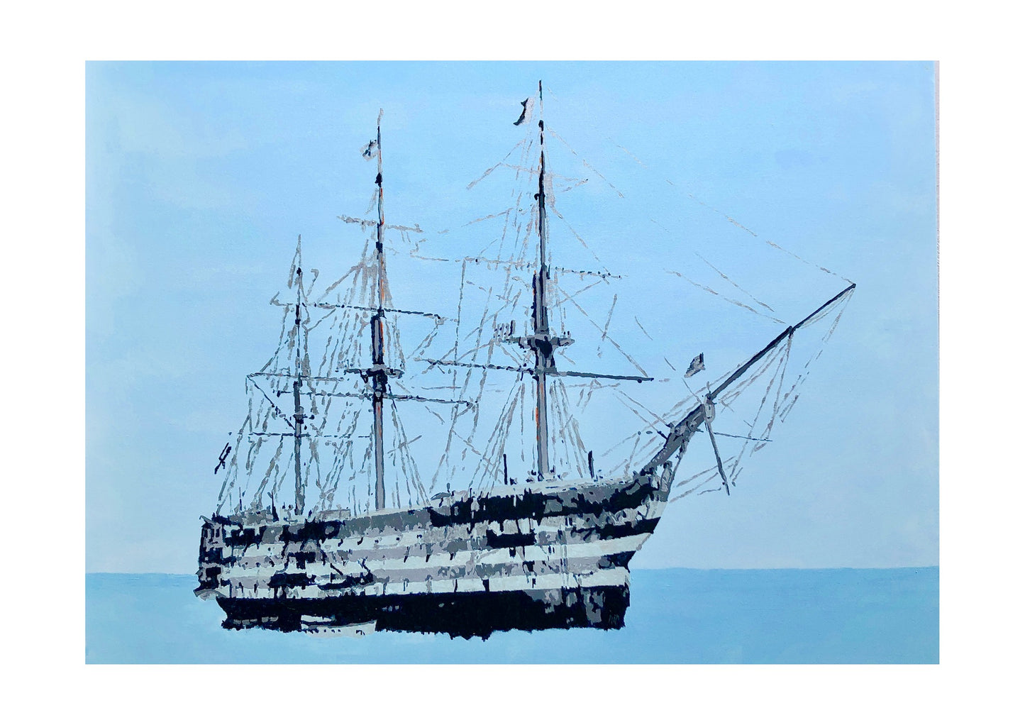 HMS Victory Ship Signed Print (various sizes)