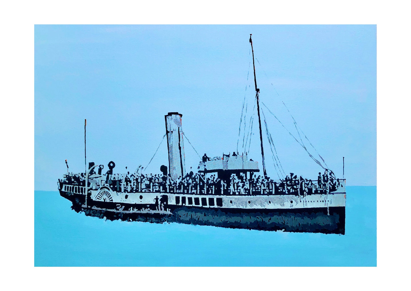 Medway Queen Paddle Steamer Boat Signed Print (various sizes)