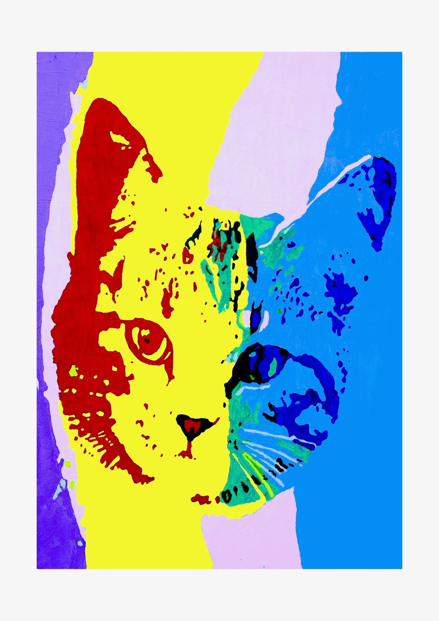 Cat Psychedelicat Signed Print (various sizes)