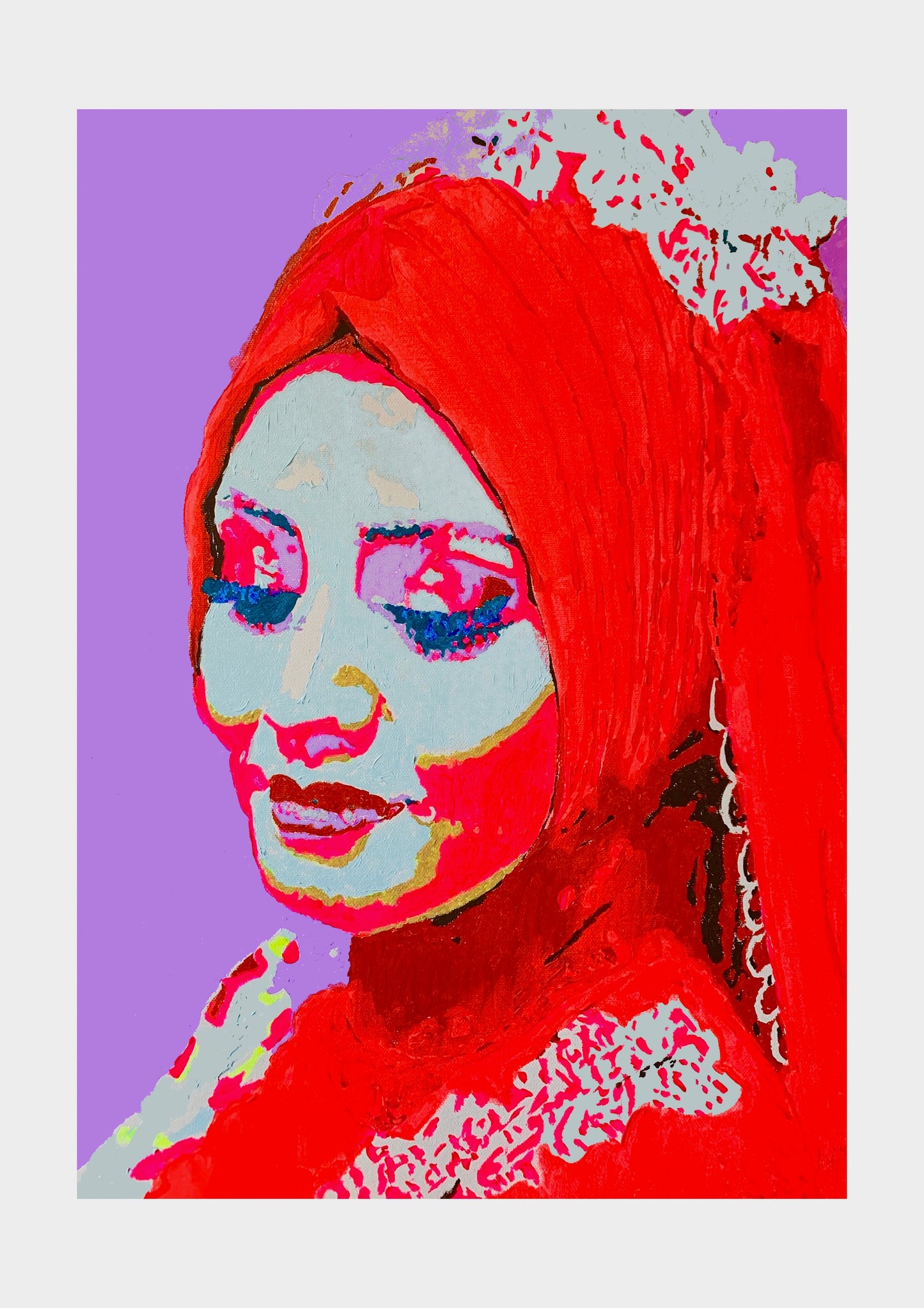 Red Hijab Signed Print (various sizes)