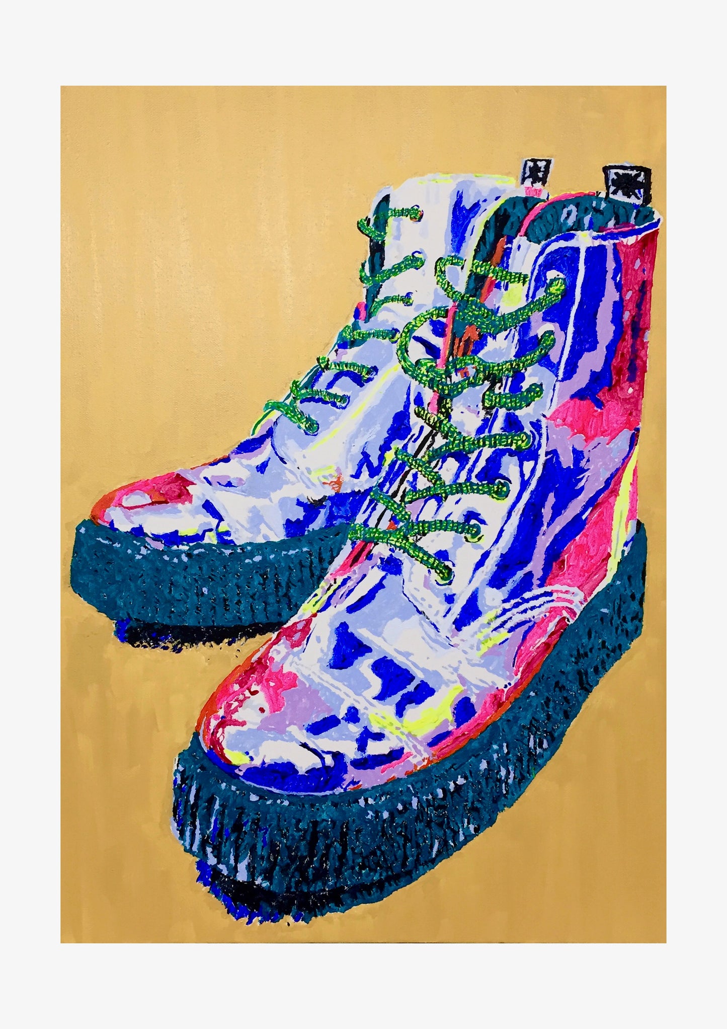 Siân's Shiny Boots Signed Print