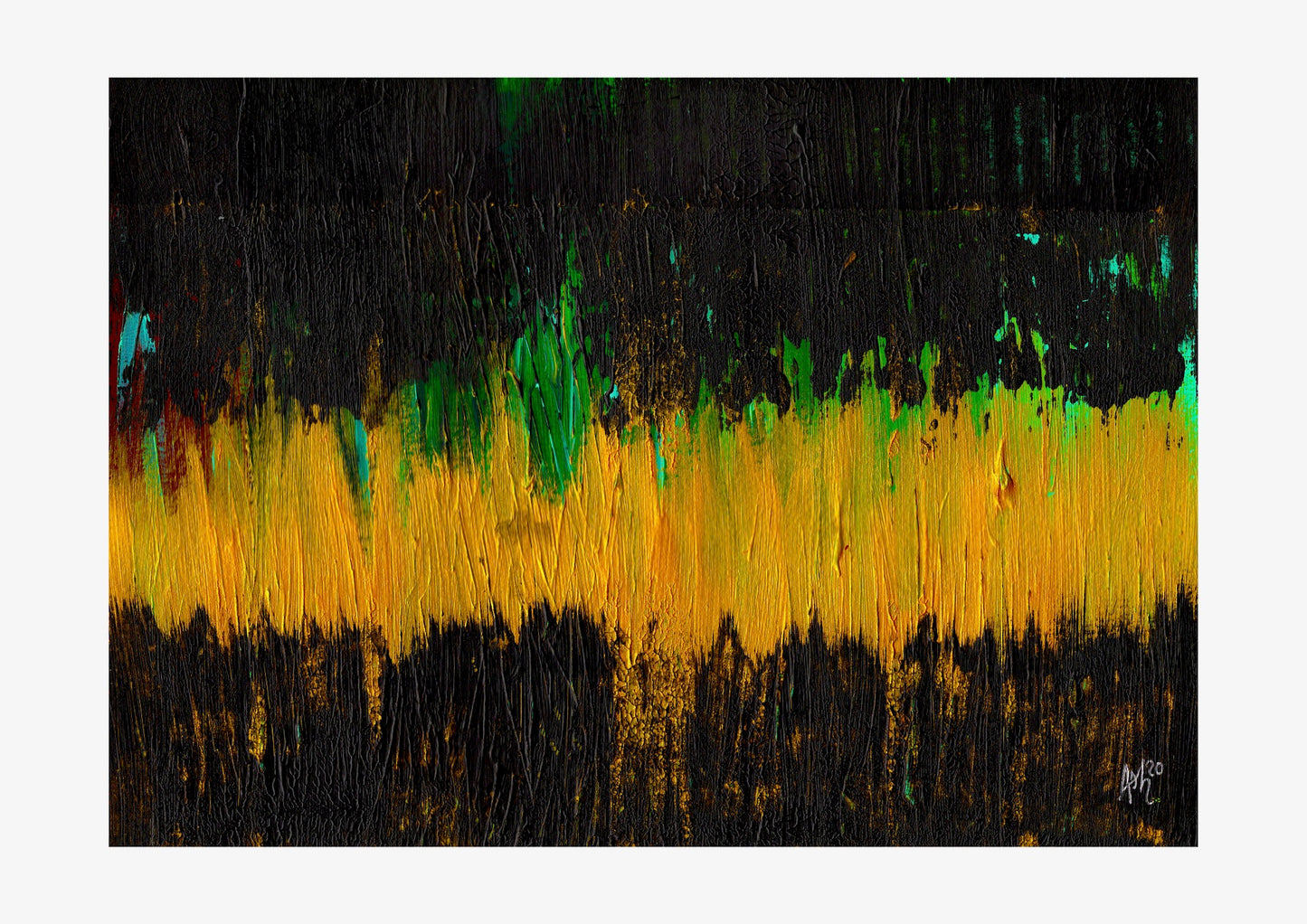 Frequency Abstract Signed Print