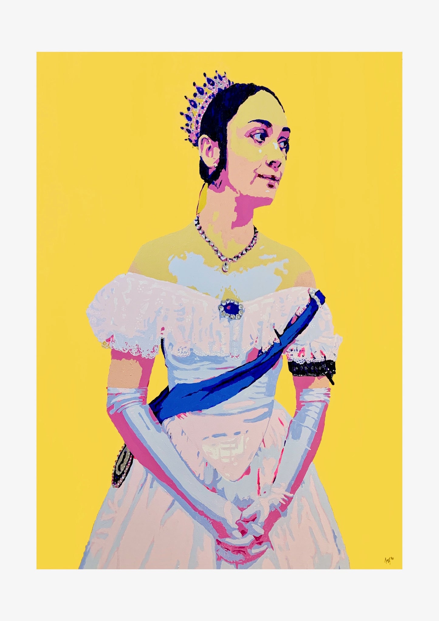 Young Queen Victoria (Amelia) Signed Print