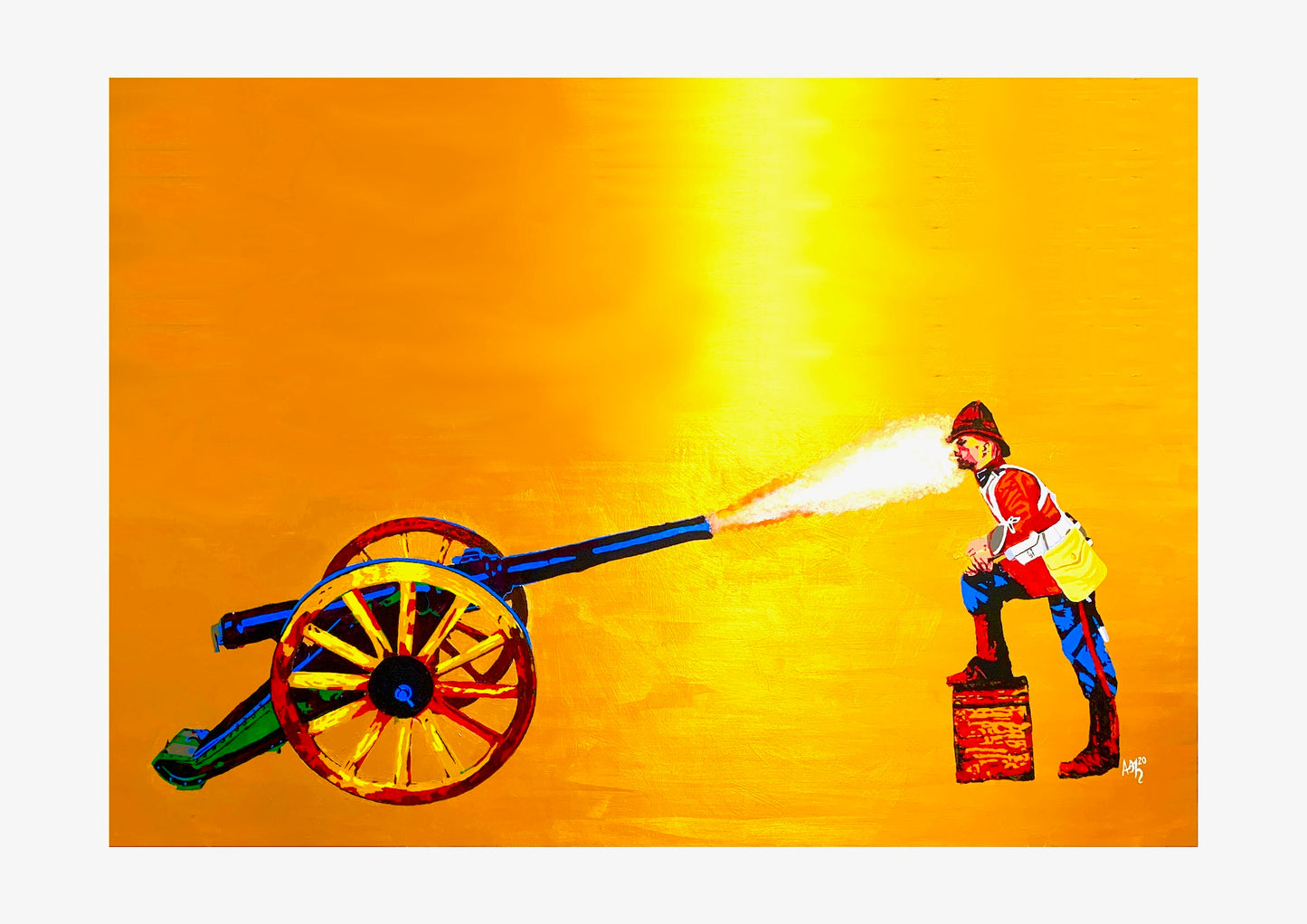 Cannon and Sapper Signed Print