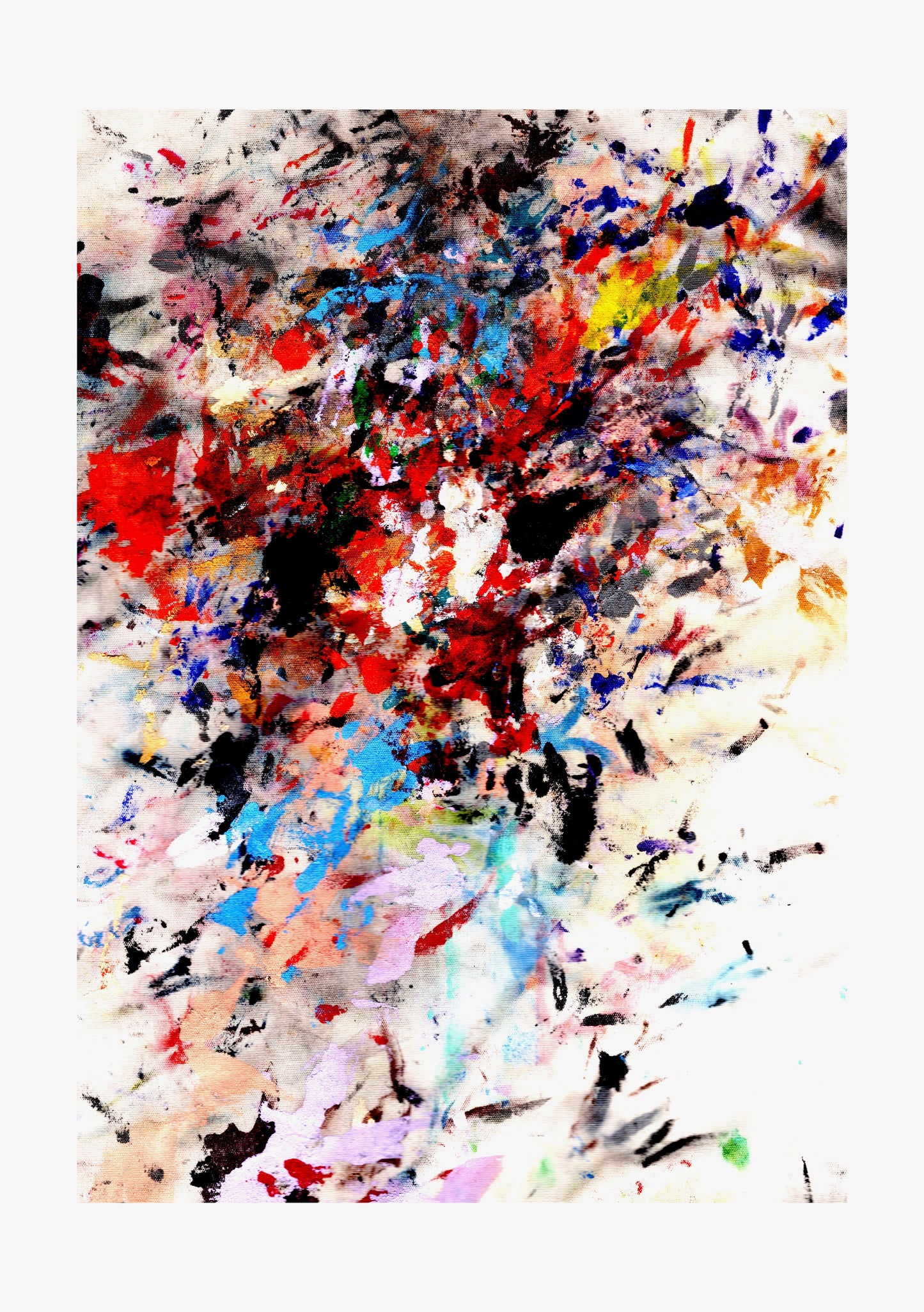Bouquet Abstract Signed Print