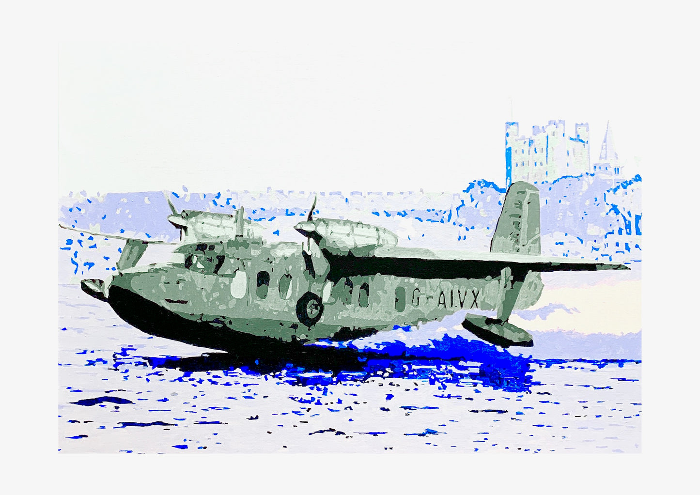 Short Brothers Sealand Plane Signed Print (various sizes)