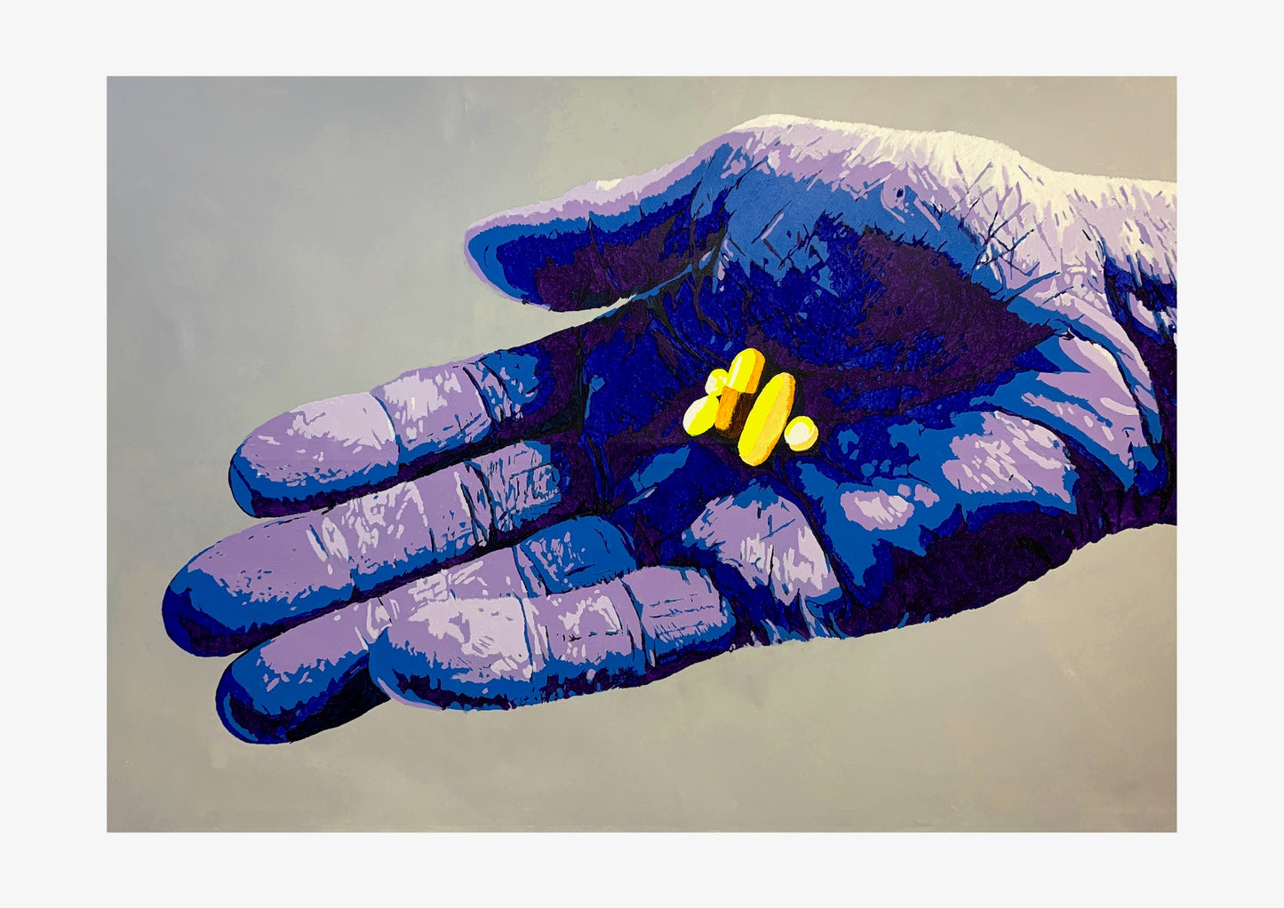 Our Daily Bread: Hand and Pills Signed Print (various sizes)