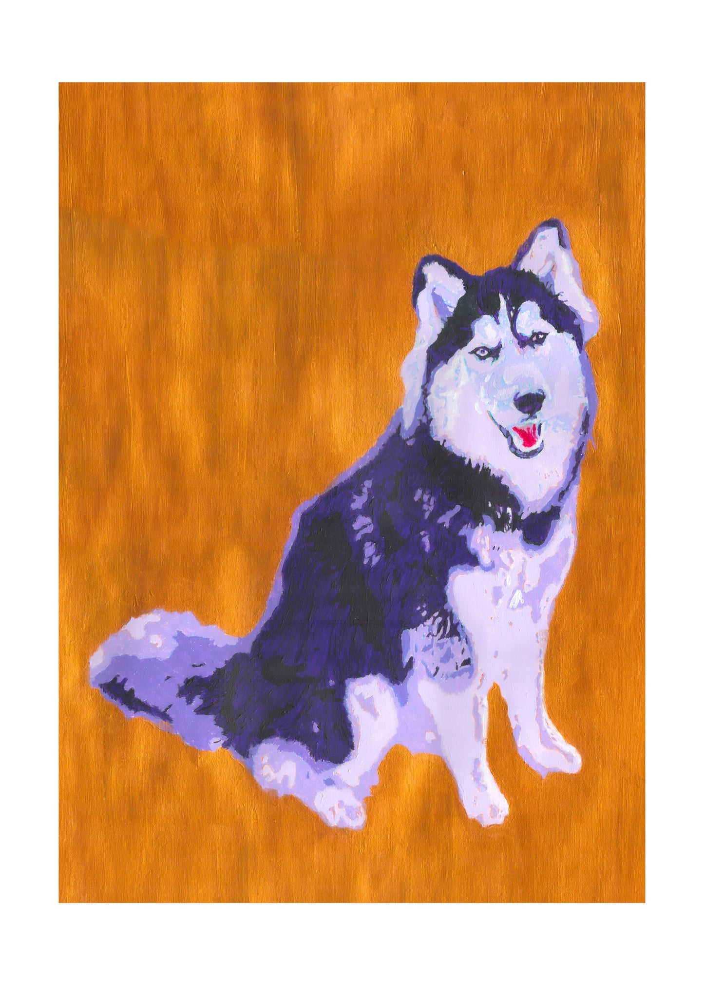 Laika Husky Dog Signed Print (various sizes)