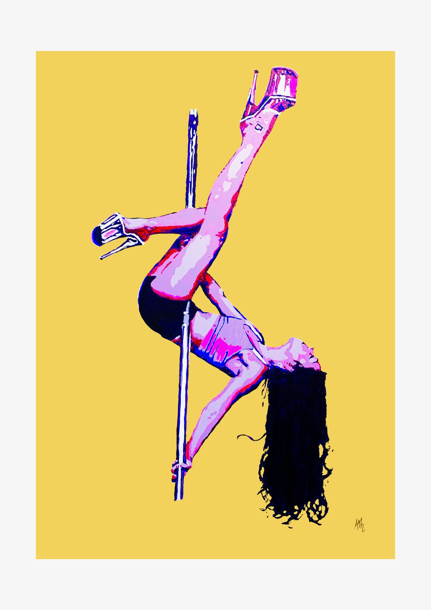 Paige: Pole Dancer Signed Print (various sizes)