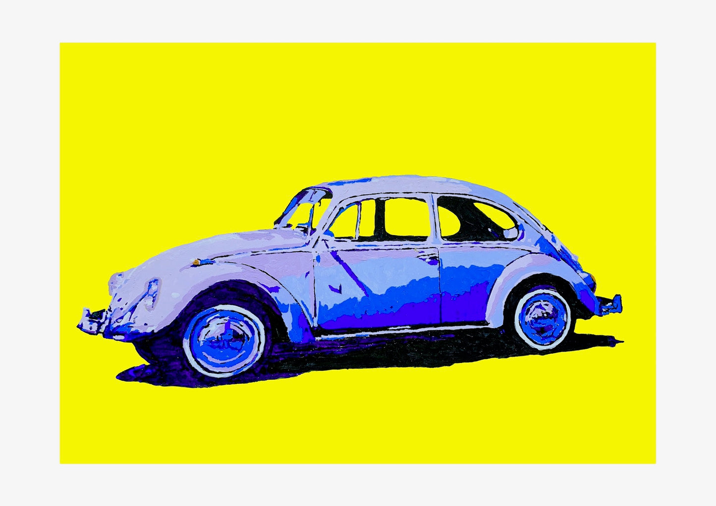 Volkwagen Beetle Car Signed Print (various sizes)