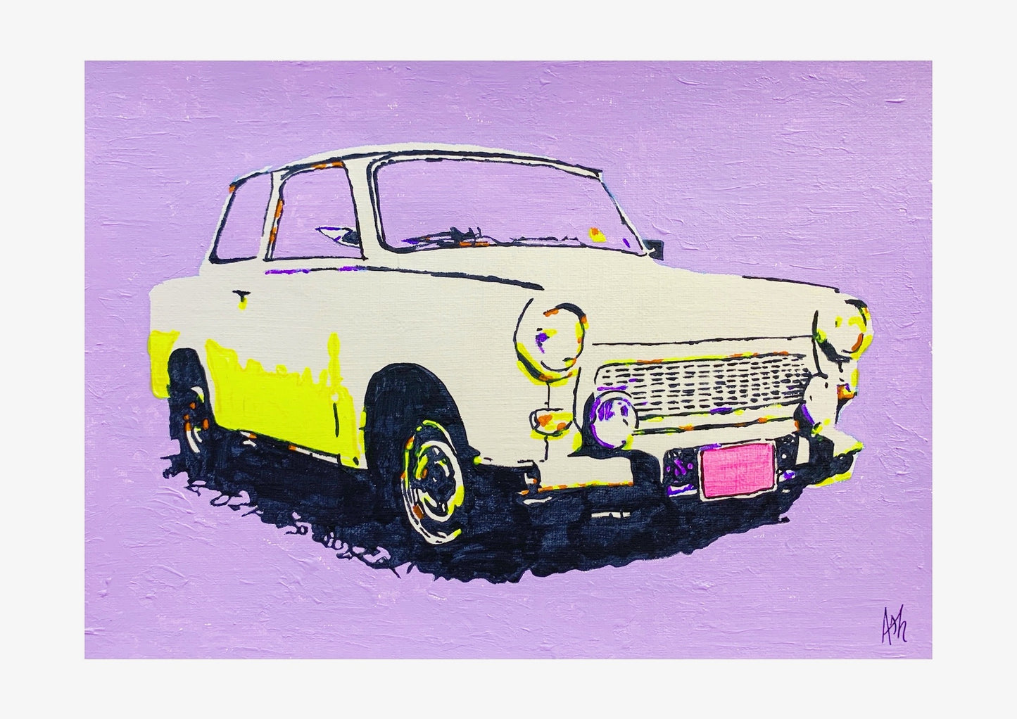 Trabant Car Signed Print (various sizes)