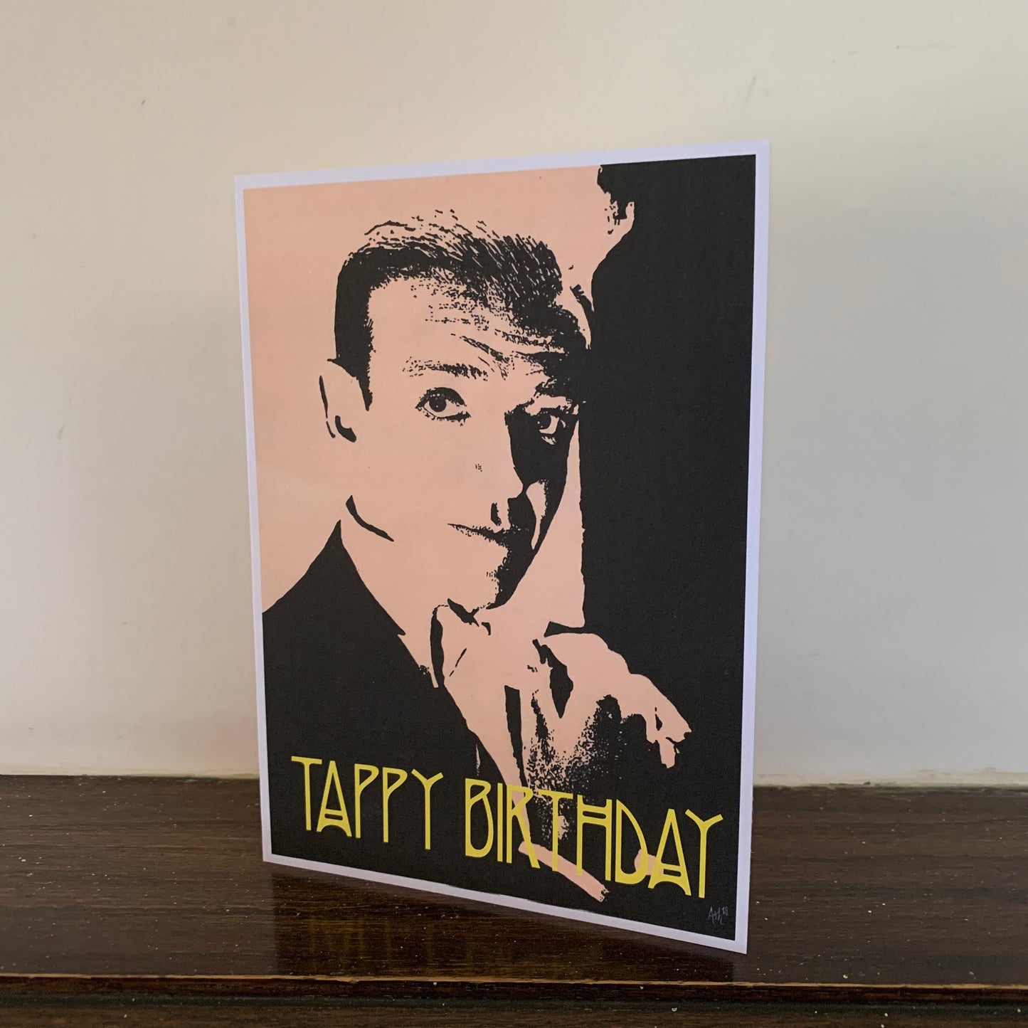 Fred Astaire Tappy Birthday Card: 13 x 18cm