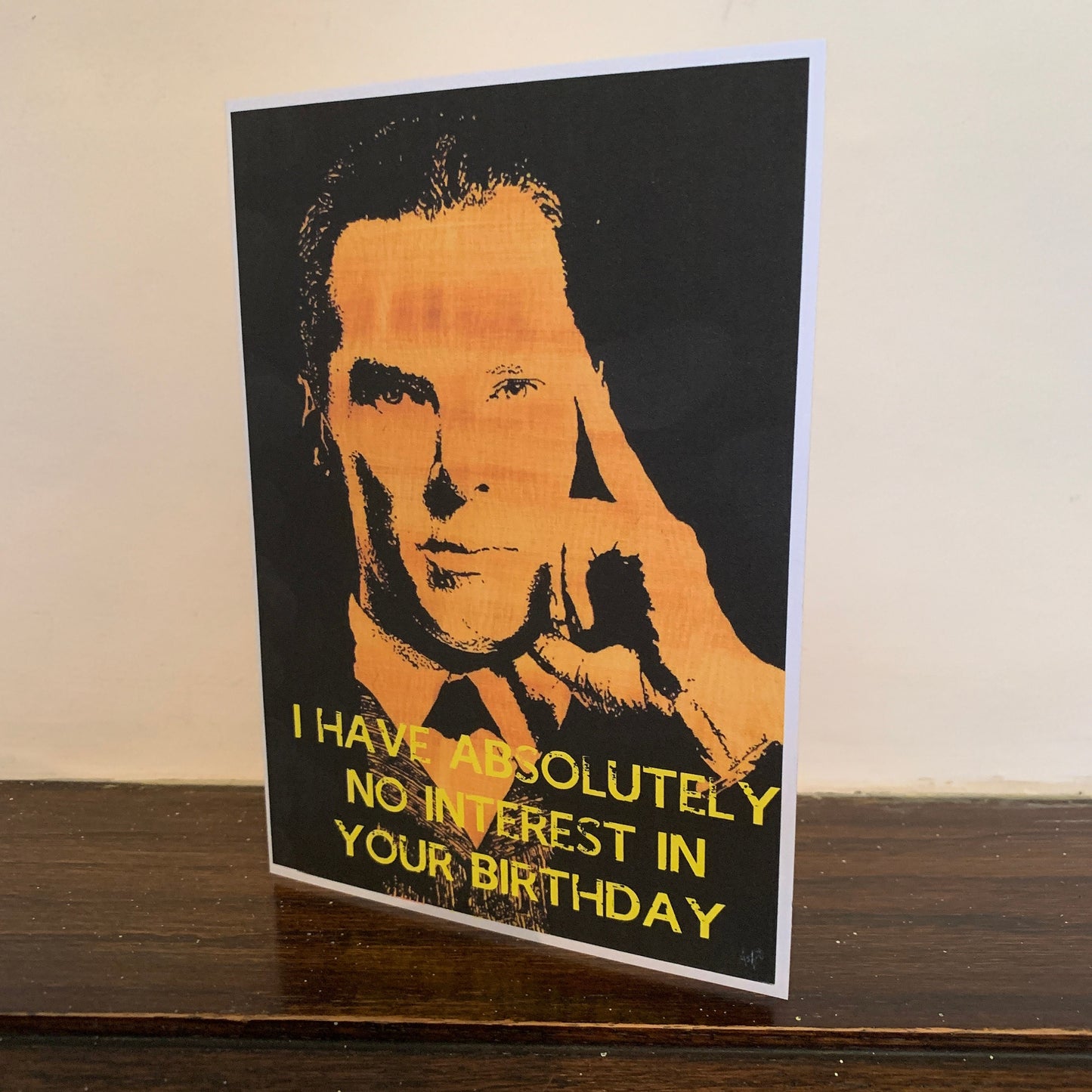 Benedict Cumberbatch No Interest Birthday Card: 13 x 18cm