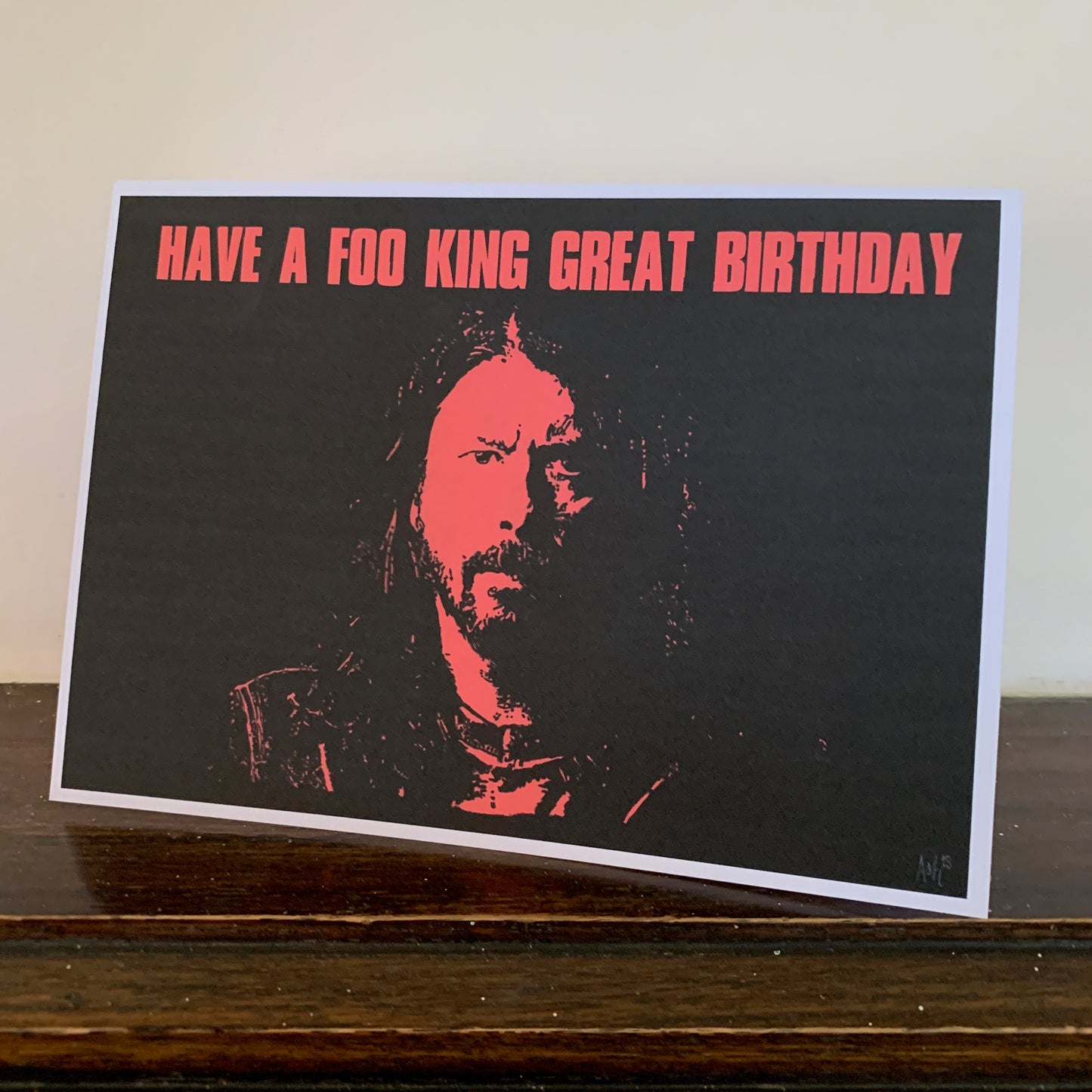 Dave Grohl Foo Fighters Birthday Card: 13 x 18cm