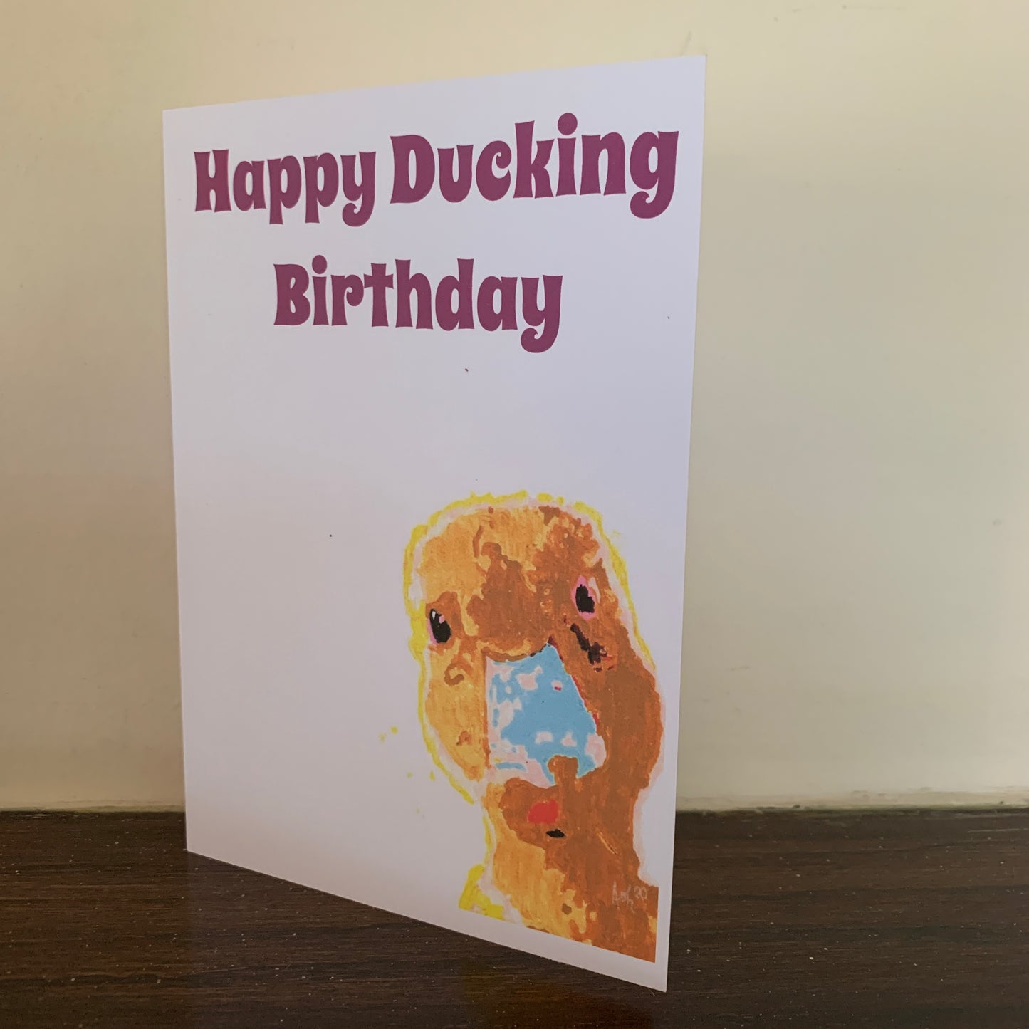 Inquisitive Duck Birthday Card: 13 x 18cm