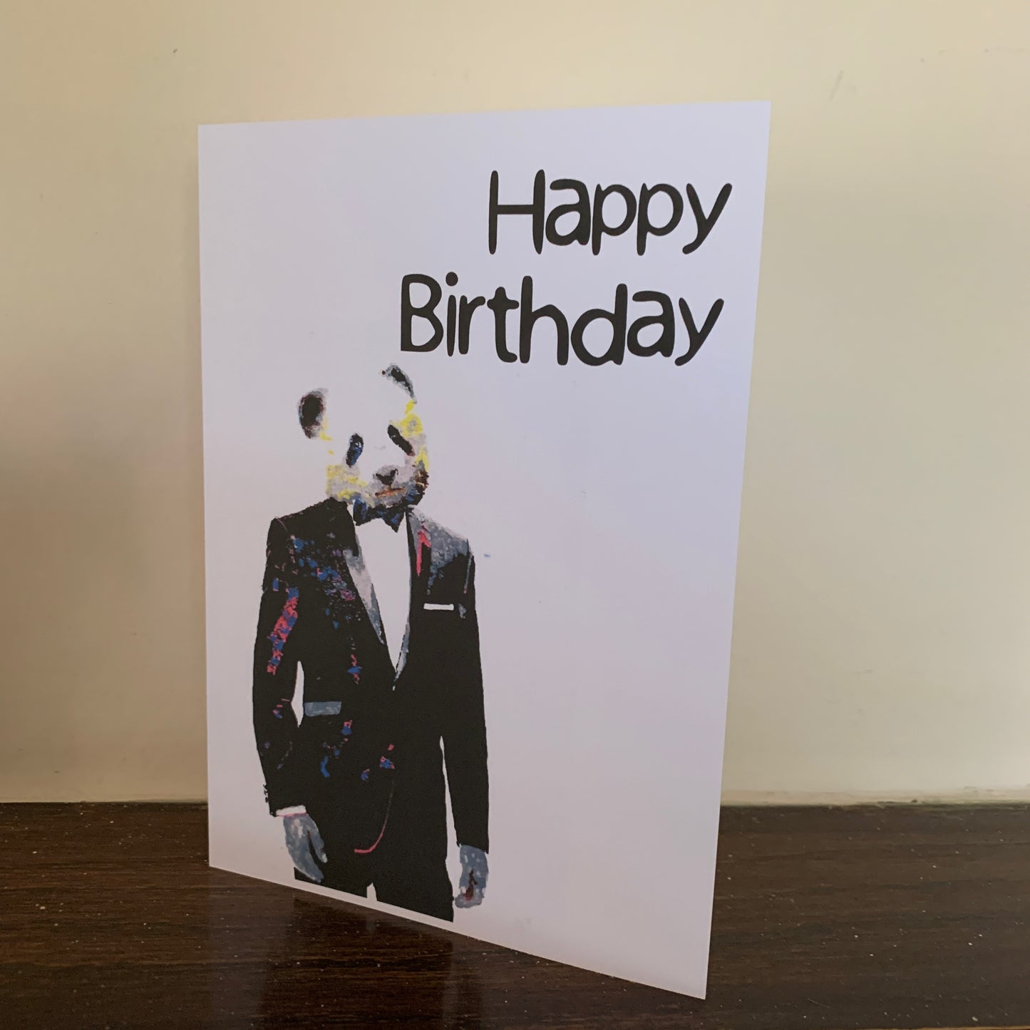 Panda DJ Birthday Card: 13 x 18cm
