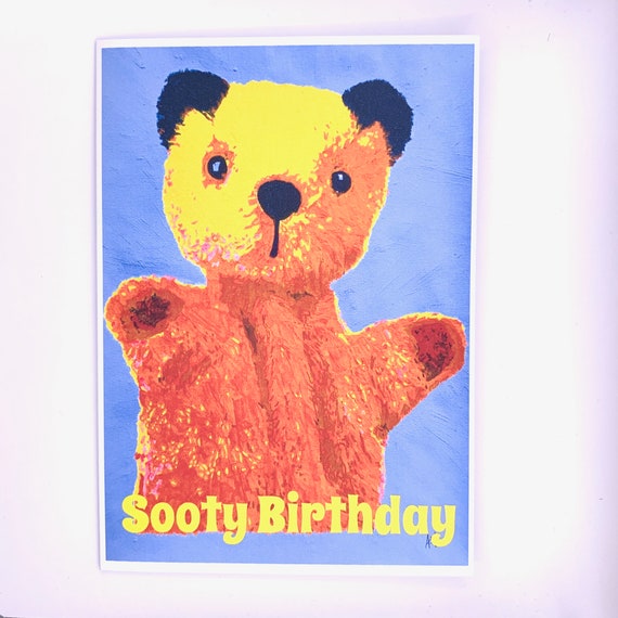 Sooty Birthday Card: 13 x 18cm