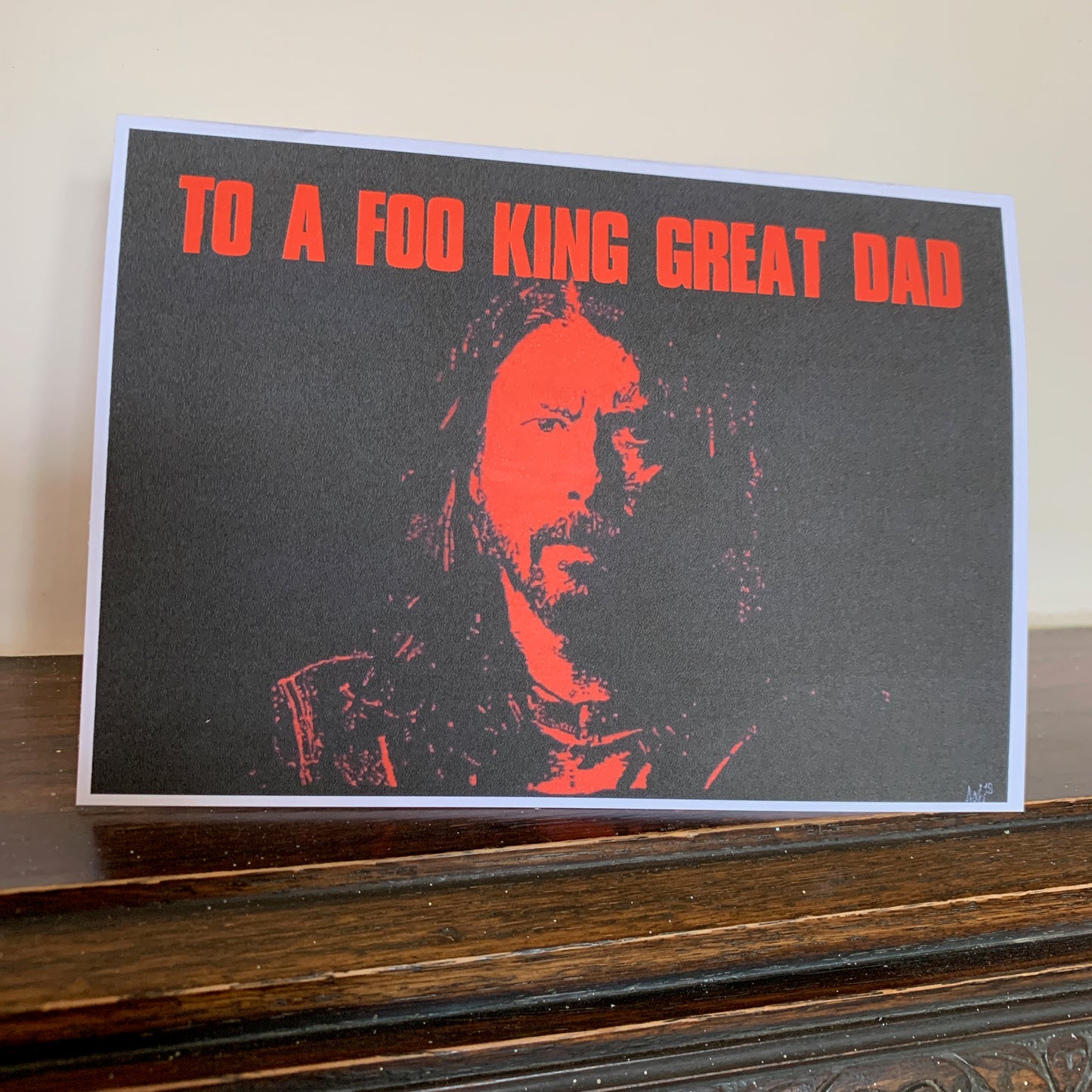 Father's Day - Foo Fighters (Dave Grohl) Card: 13 x 18cm