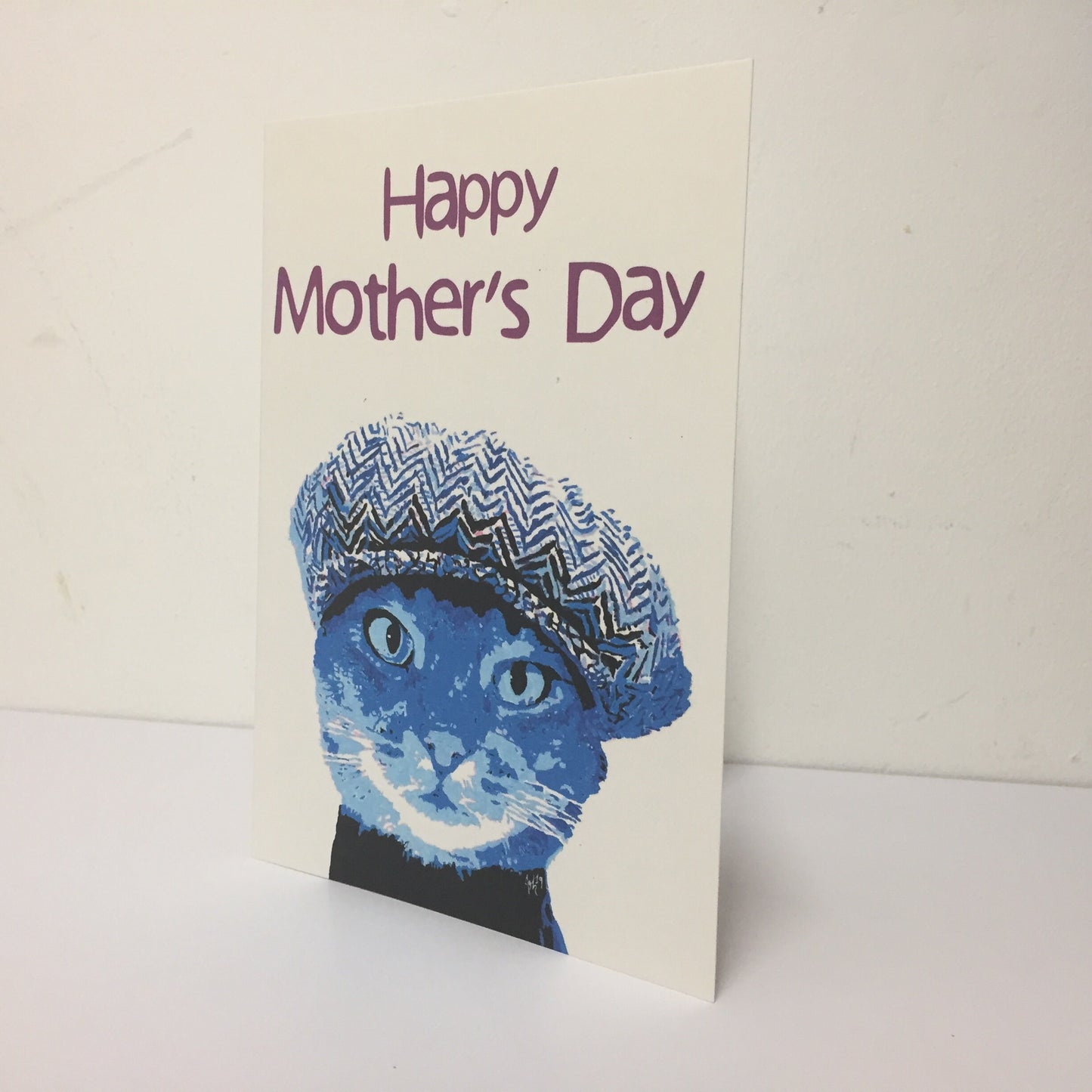 Mother's Day Cat In Hat: 13 x 18cm
