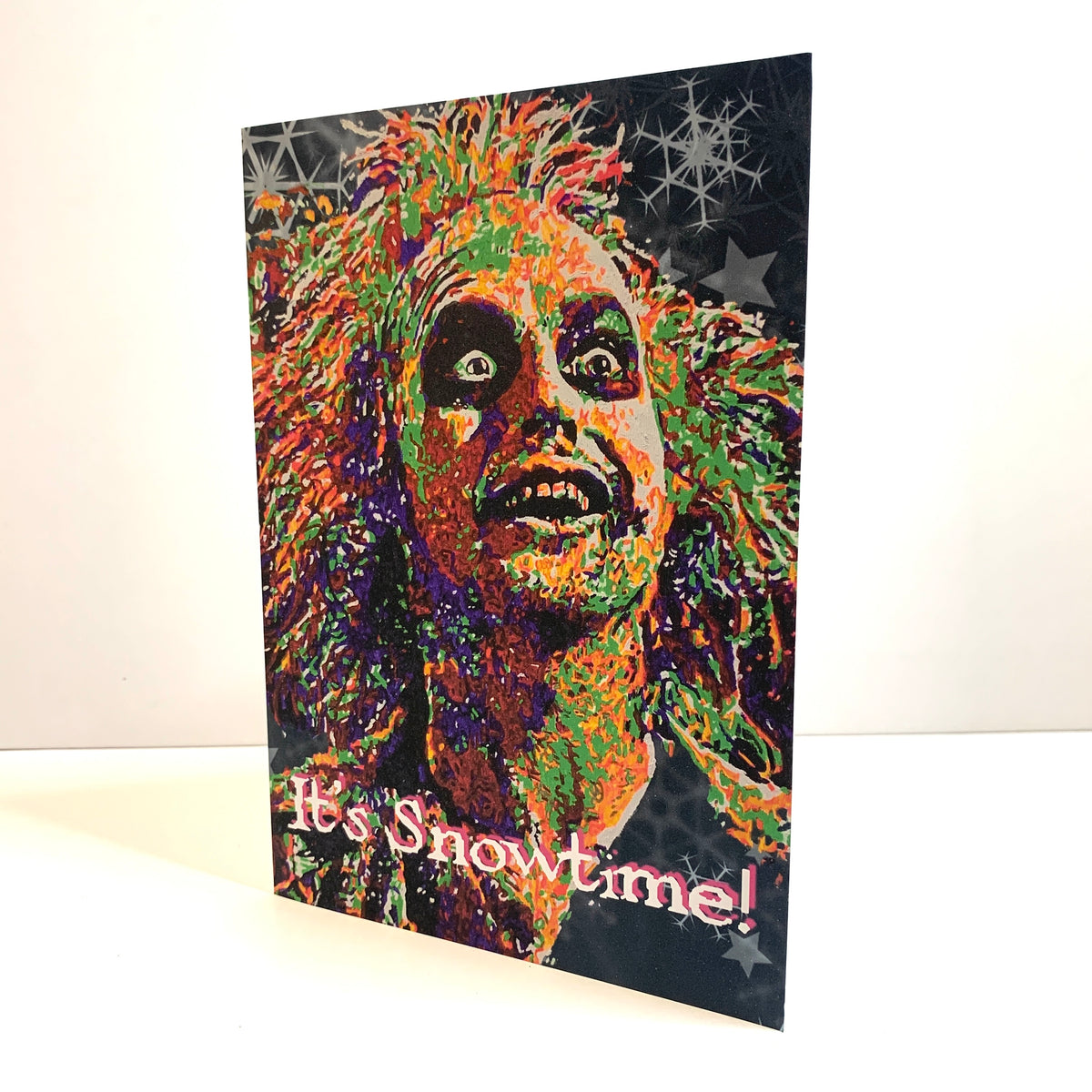 Beetlejuice Snowtime Christmas Card: 13 x 18cm