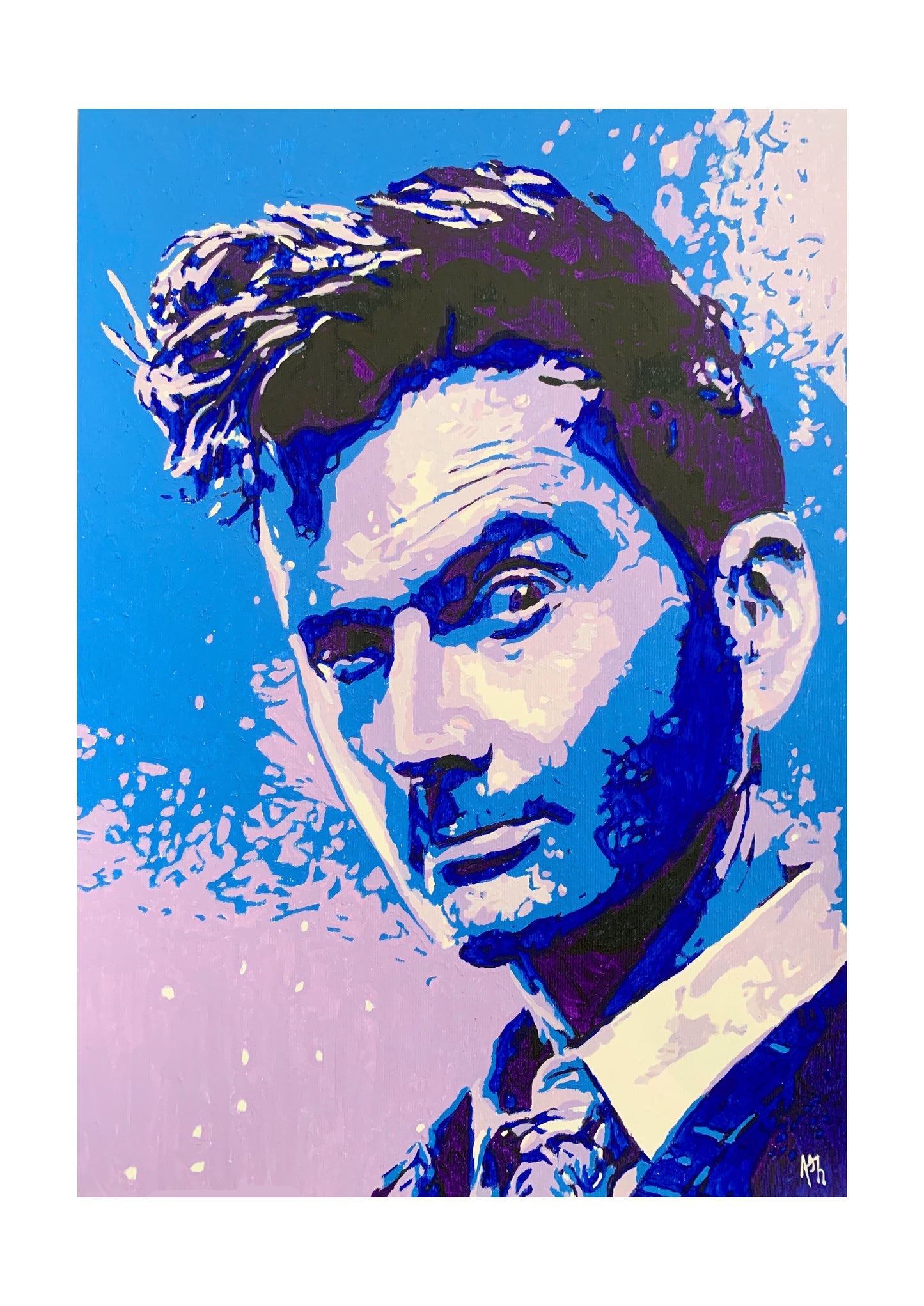 Dr Who 14th Doctor David Tennant Signed Print
