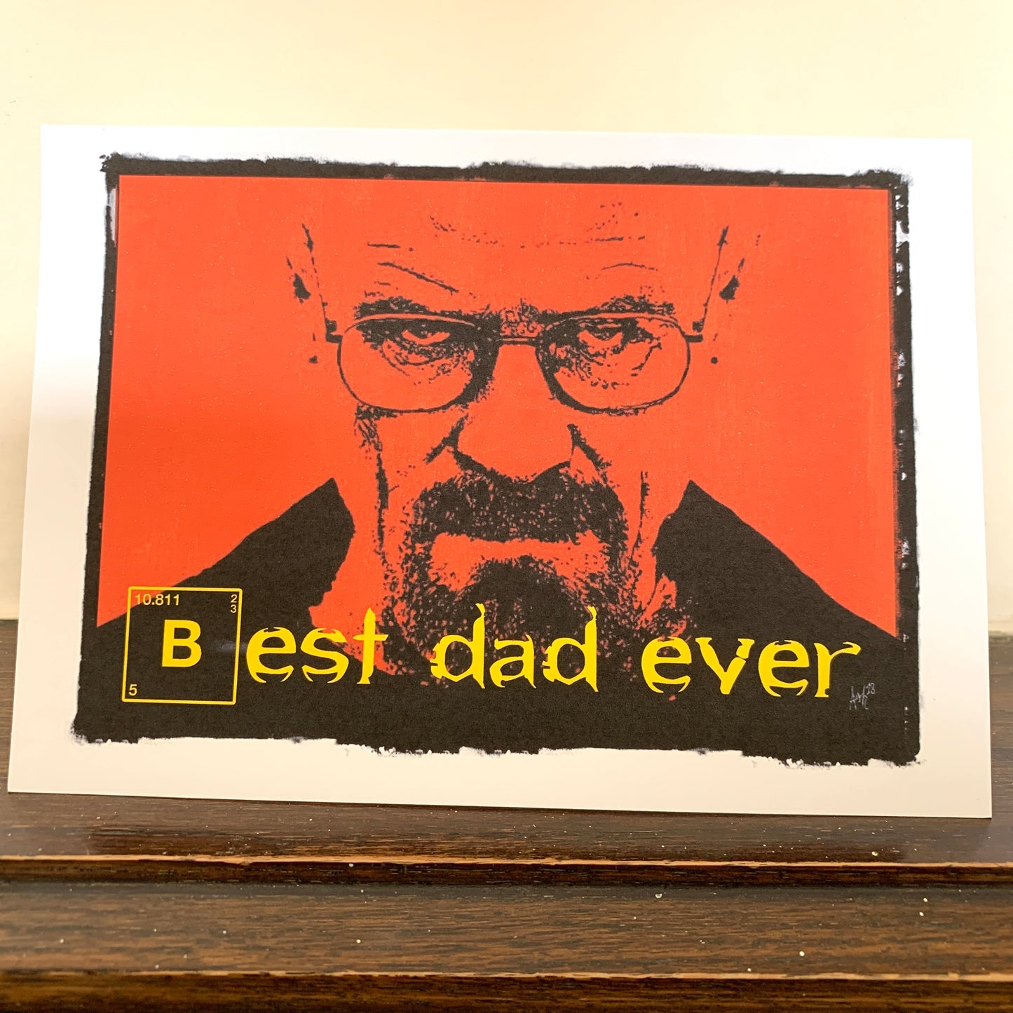 Father's Day Breaking Bad Card: 13 x 18cm