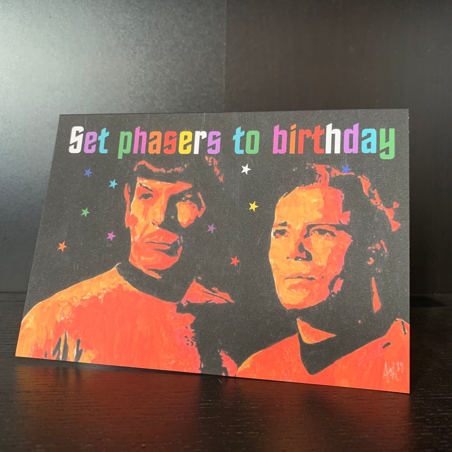 Kirk and Spock Birthday Card: 13 x 18cm
