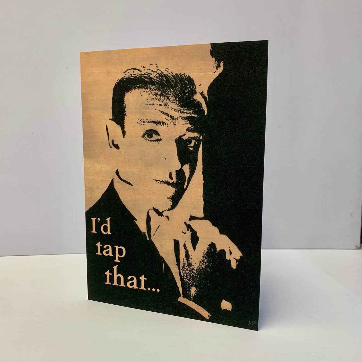 Fred Astaire Tap That Romantic Valentines Card: 13 x 18cm