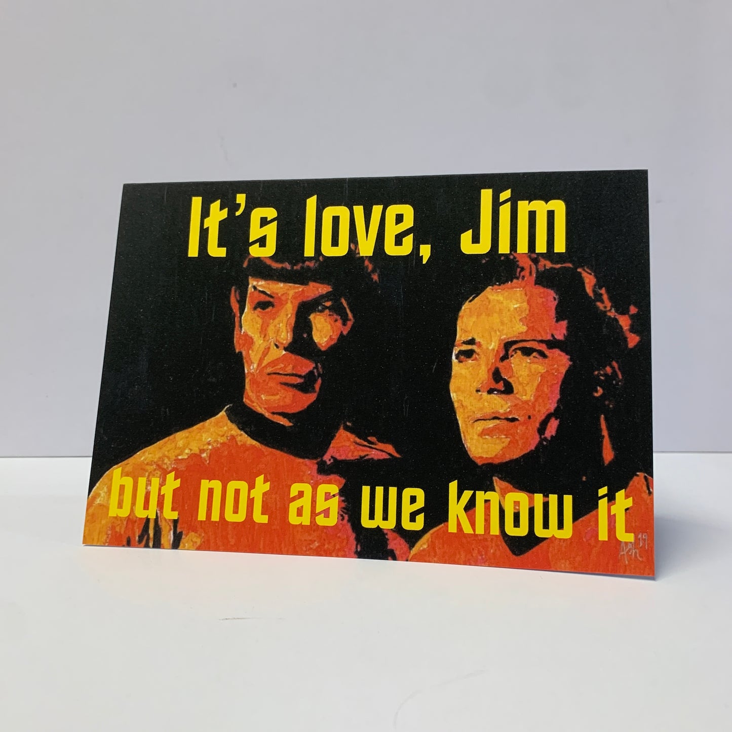 Kirk Spock Not As We Know It Romantic Valentines Card: 13 x 18cm