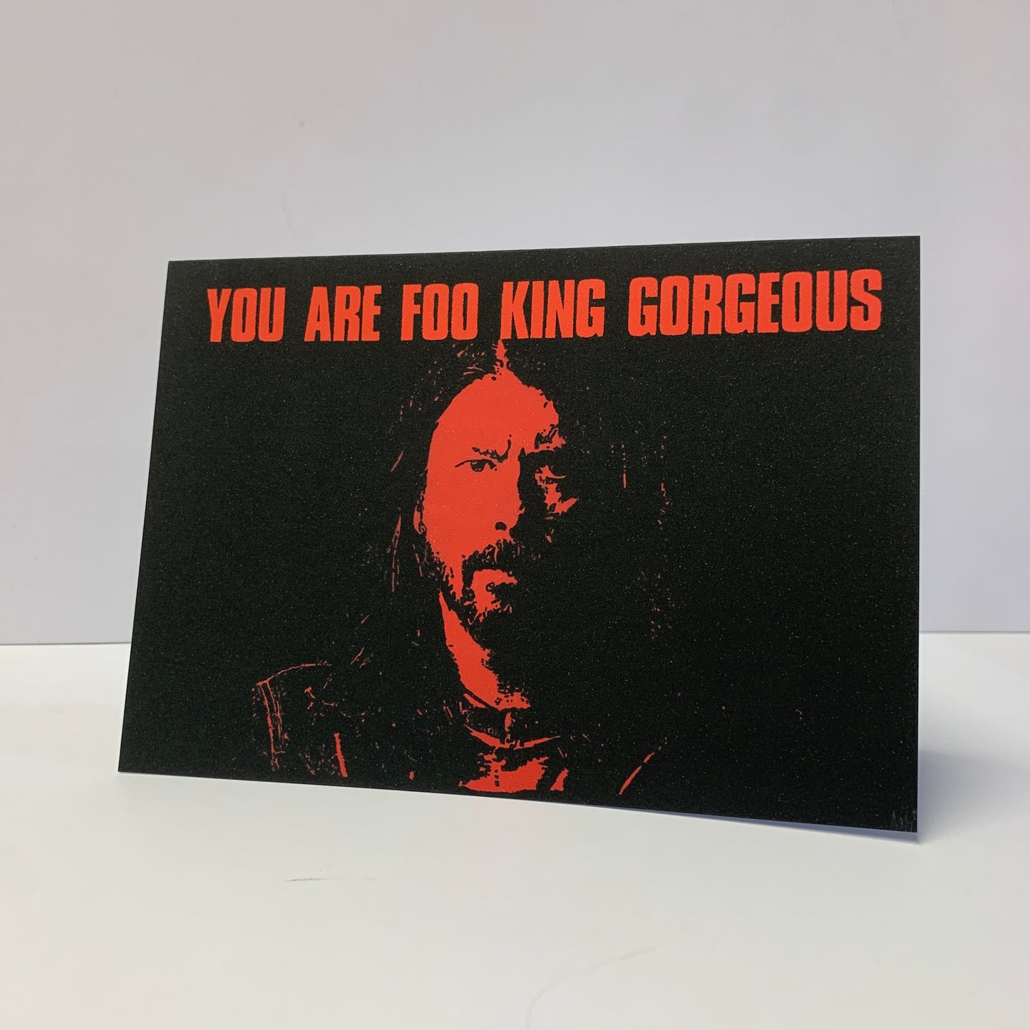 Dave Grohl Foo Fighters Romantic Valentines Card: 13 x 18cm