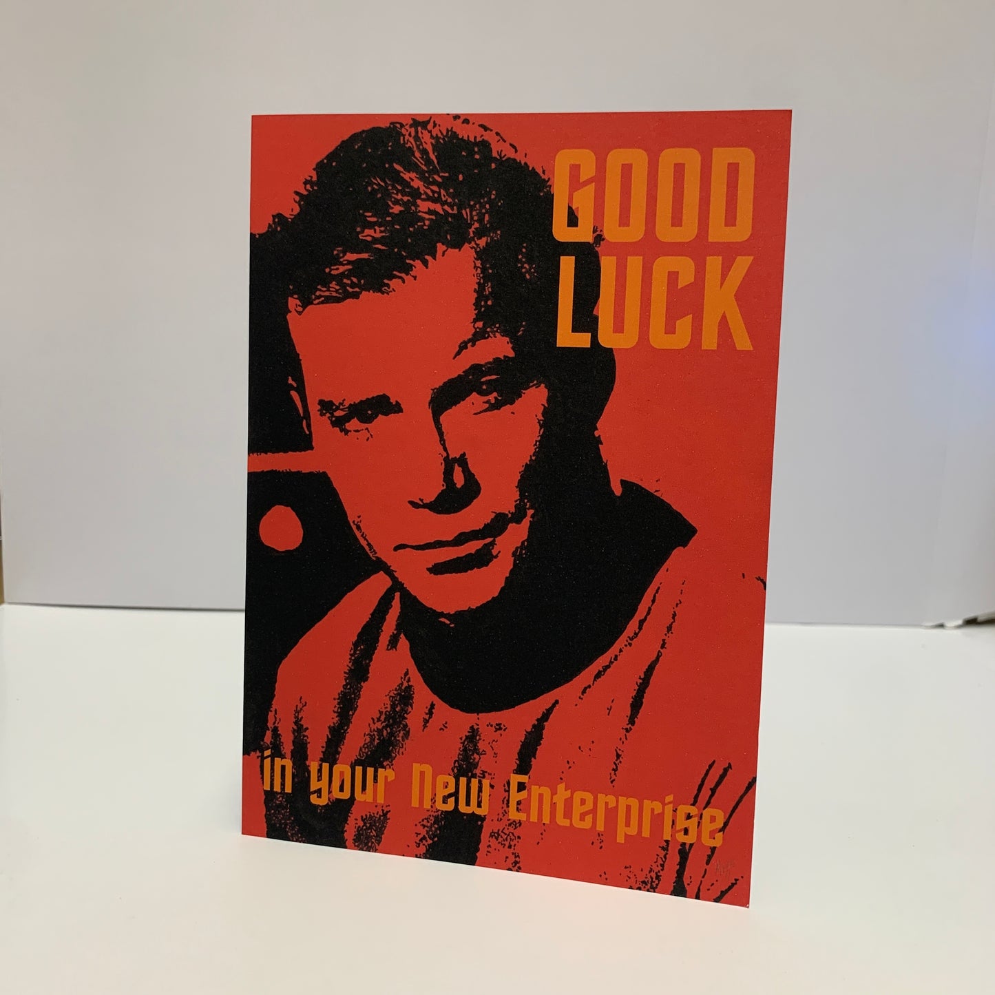 Good Luck Kirk Card: 13 x 18cm