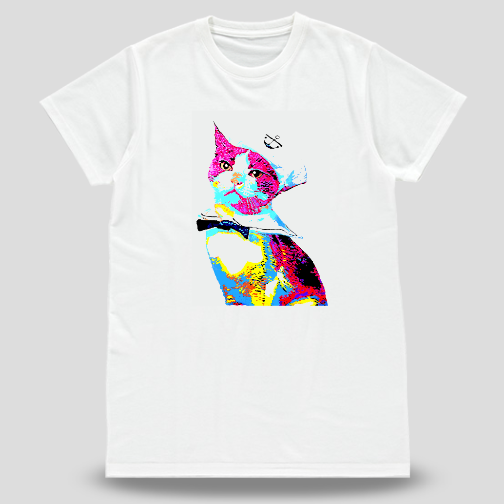 T-Shirt Sailor Cat (unisex adult and child)