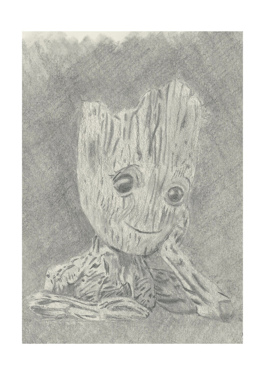 Baby Groot Signed Print (various sizes)