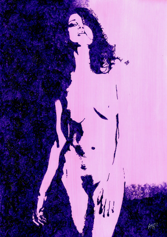 Original Painting of Purple Nude (unframed)