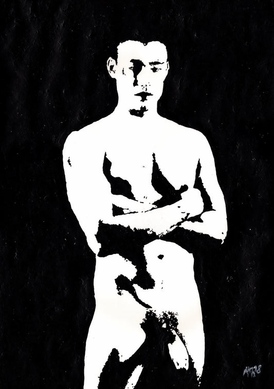 Original Painting of Nude Male (unframed)