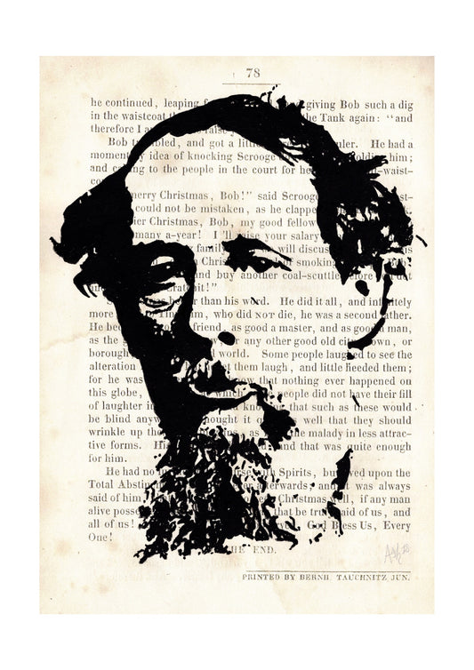 Charles Dickens A Christmas Carol Signed Print (various sizes)