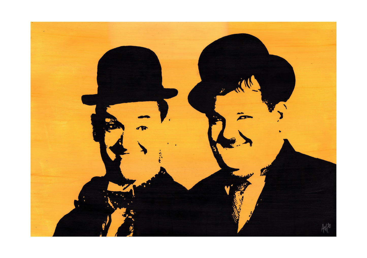 Laurel and Hardy Signed Print (various sizes)