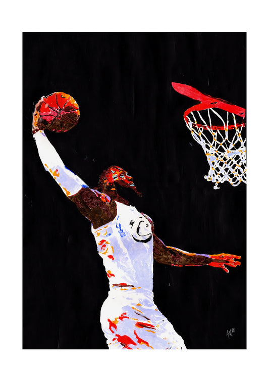 LeBron James Signed Print