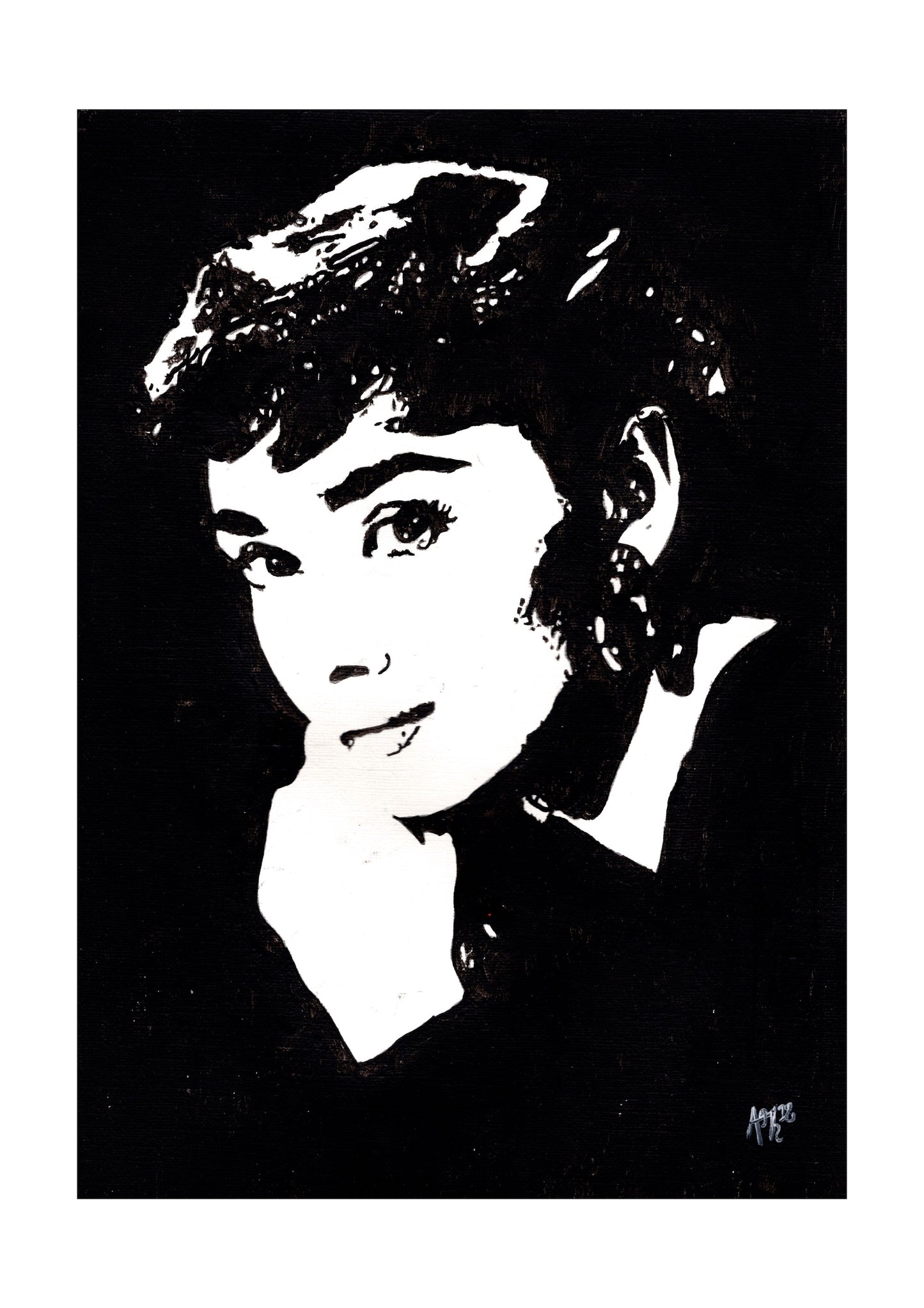 Audrey Hepburn III Signed Print