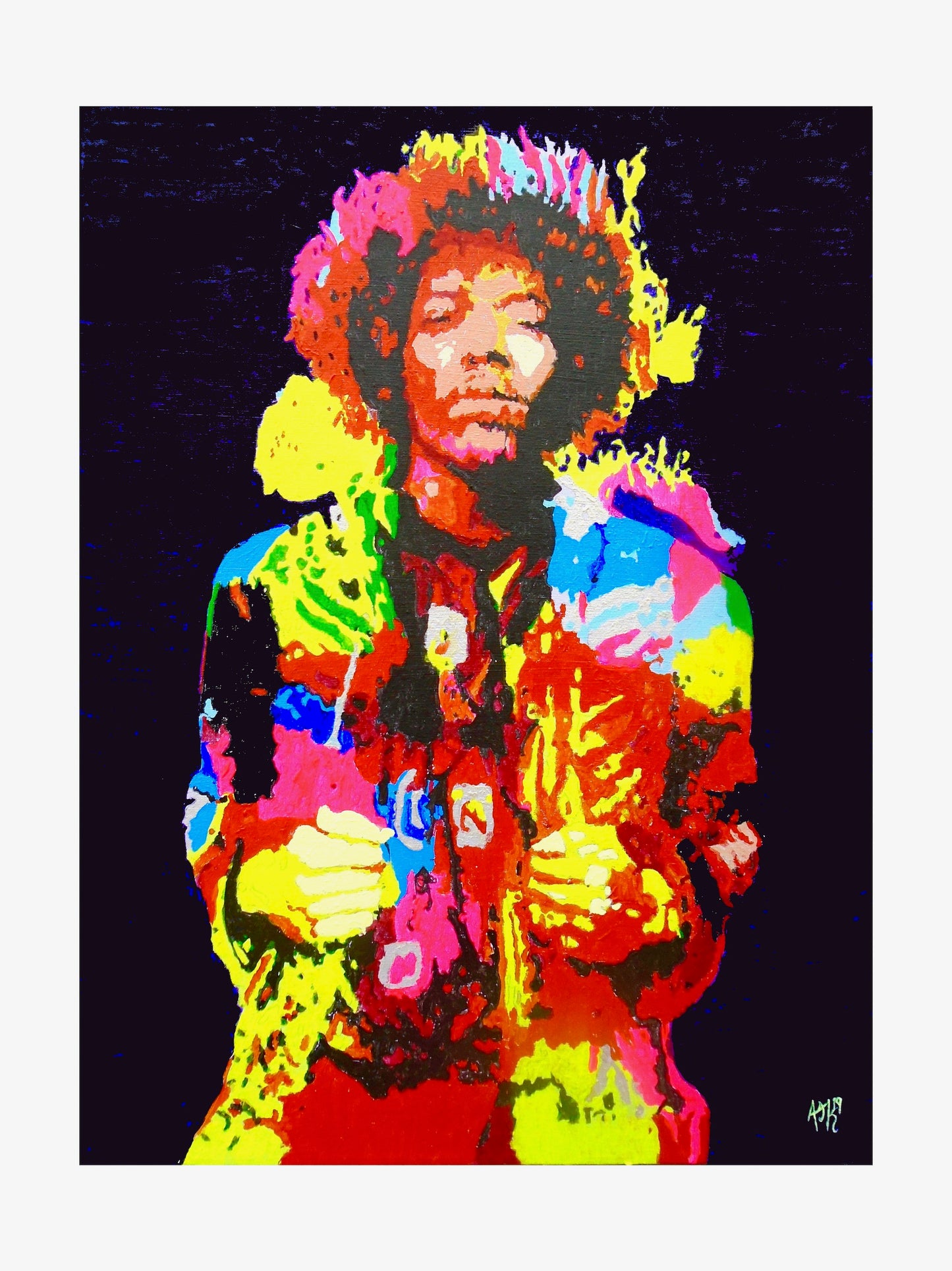 Jimi Hendrix Signed Print (various sizes)