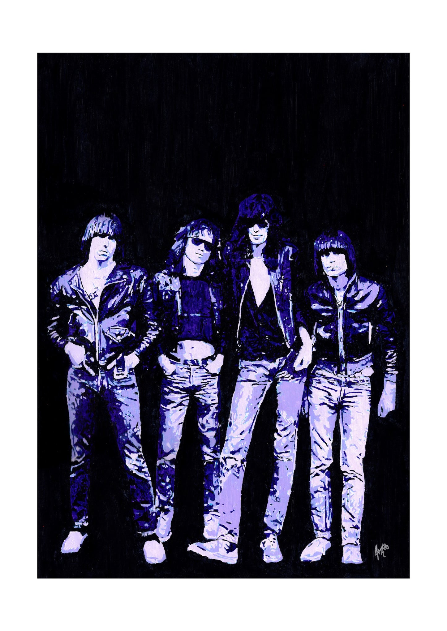 The Ramones Signed Print